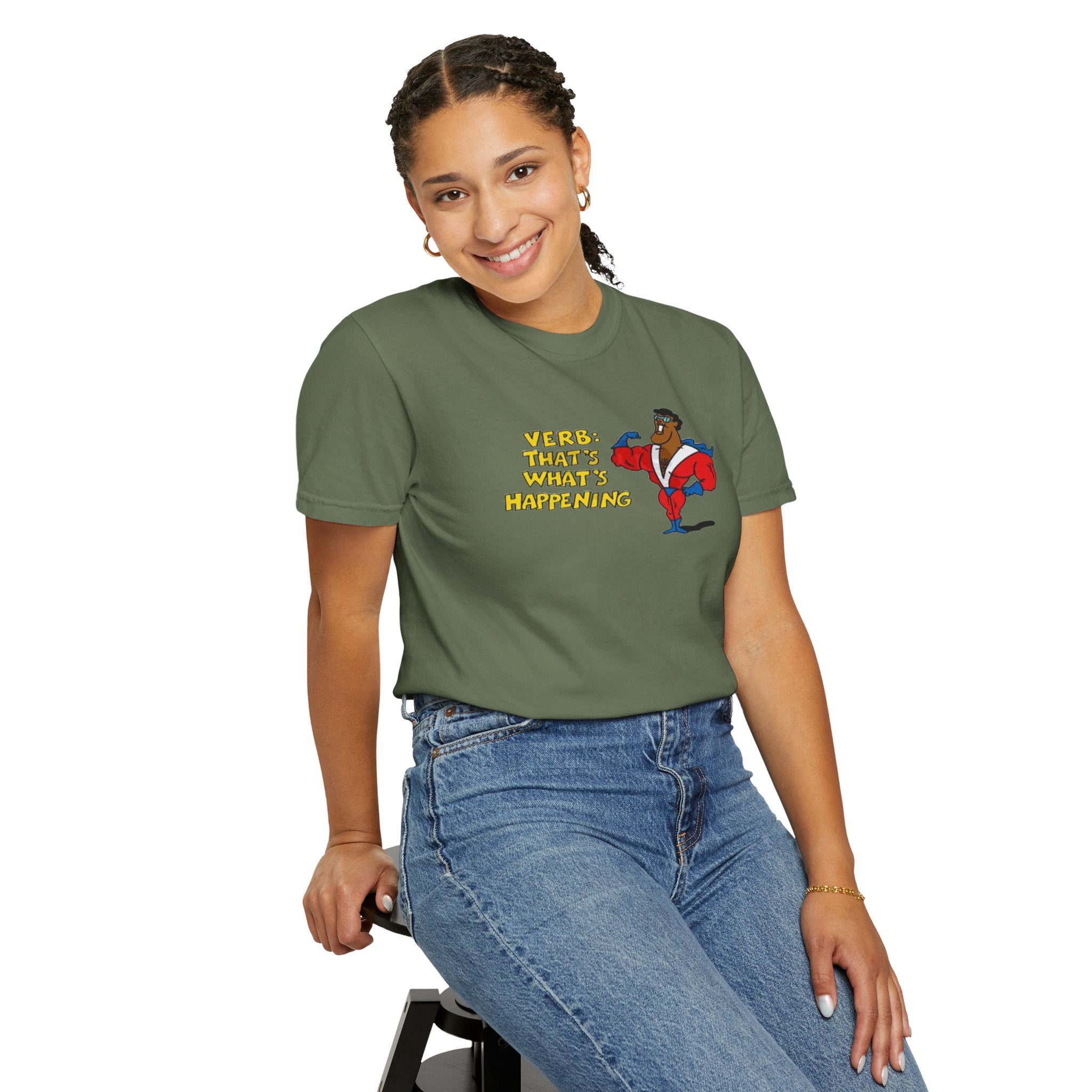Retro Surf Skate T-Shirt — "Wirra Wirra What’s Happening" Graphic