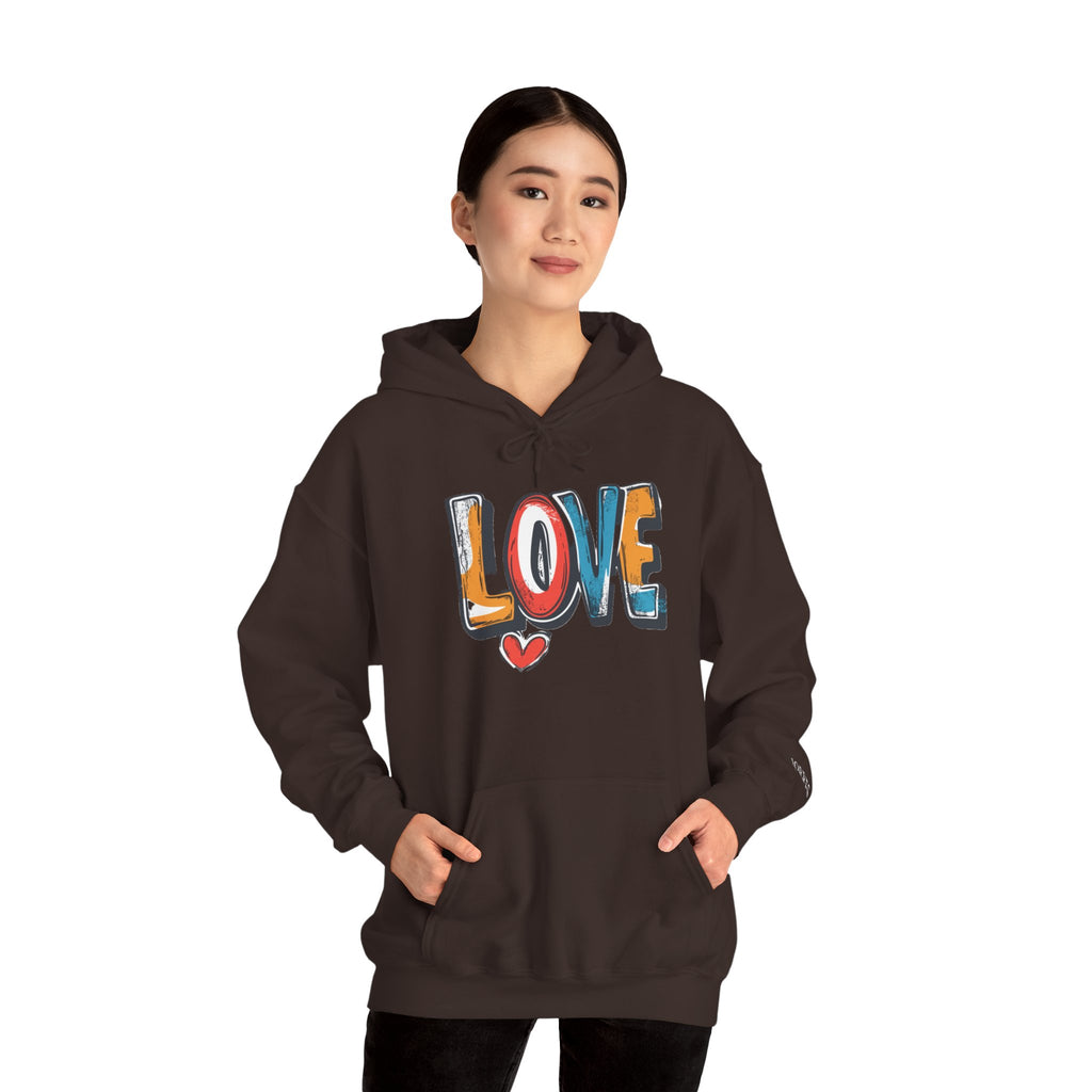 Love Graffiti Hoodie — Colorful Street Art Pullover