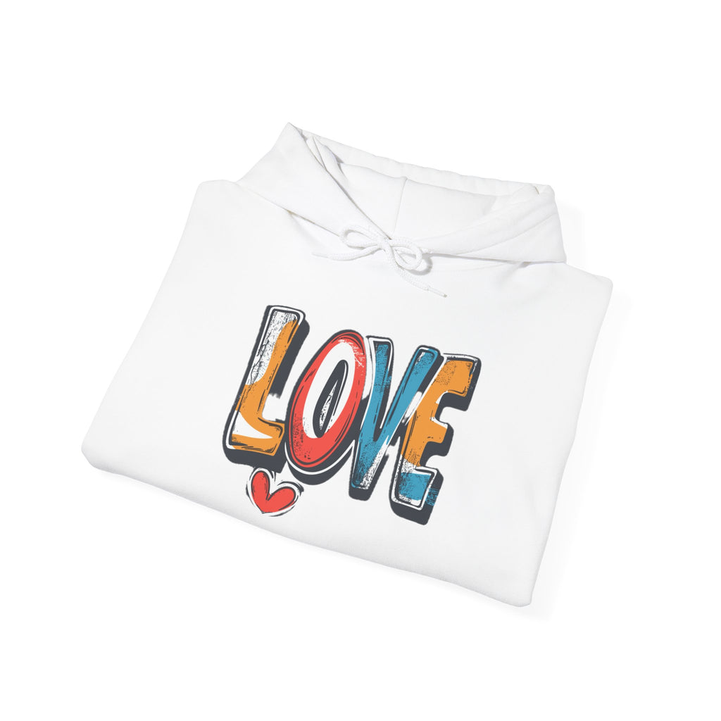Love Graffiti Hoodie — Colorful Street Art Pullover