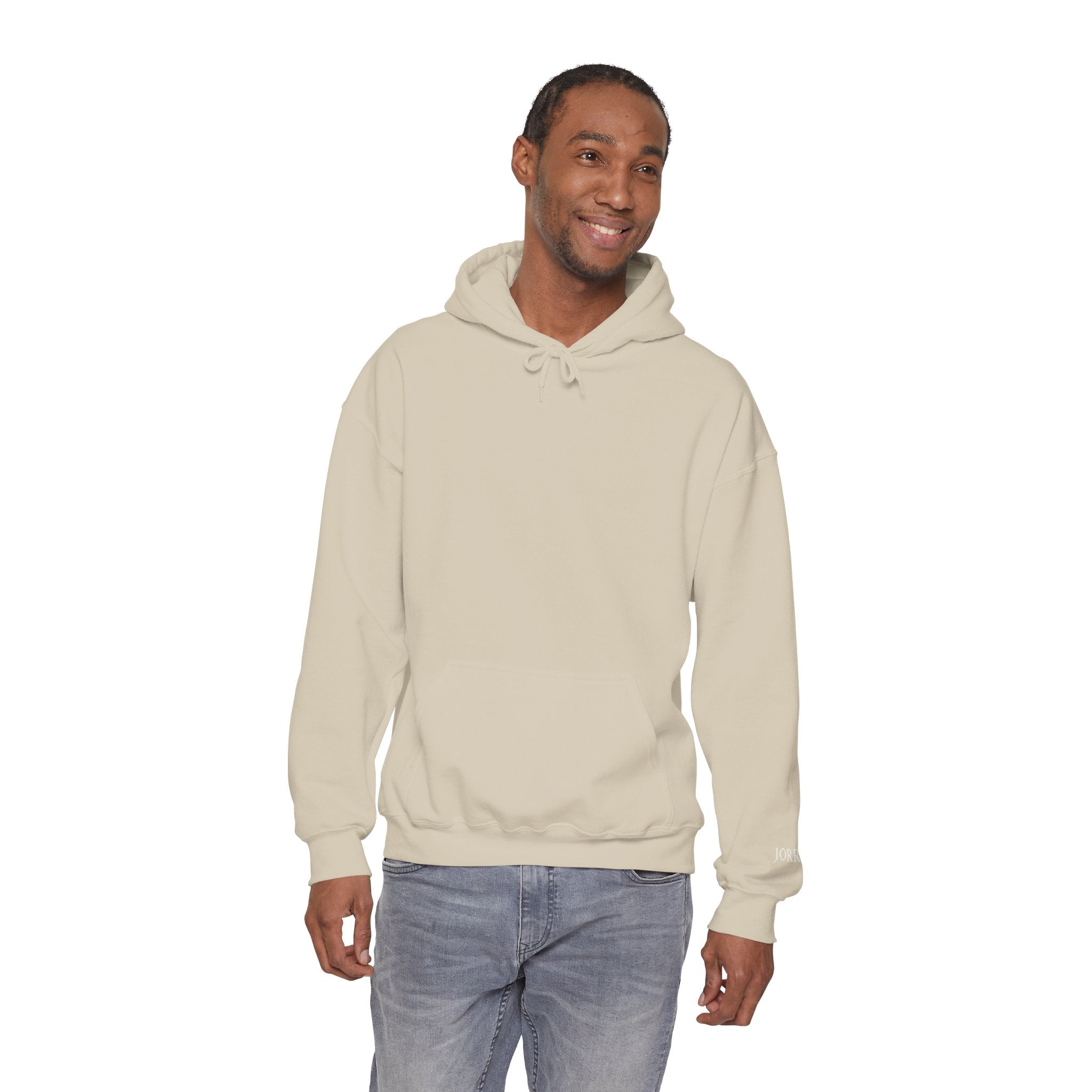 Hoodie — Minimal Black Jorres Sleeve Logo Hooded Sweatshirt
