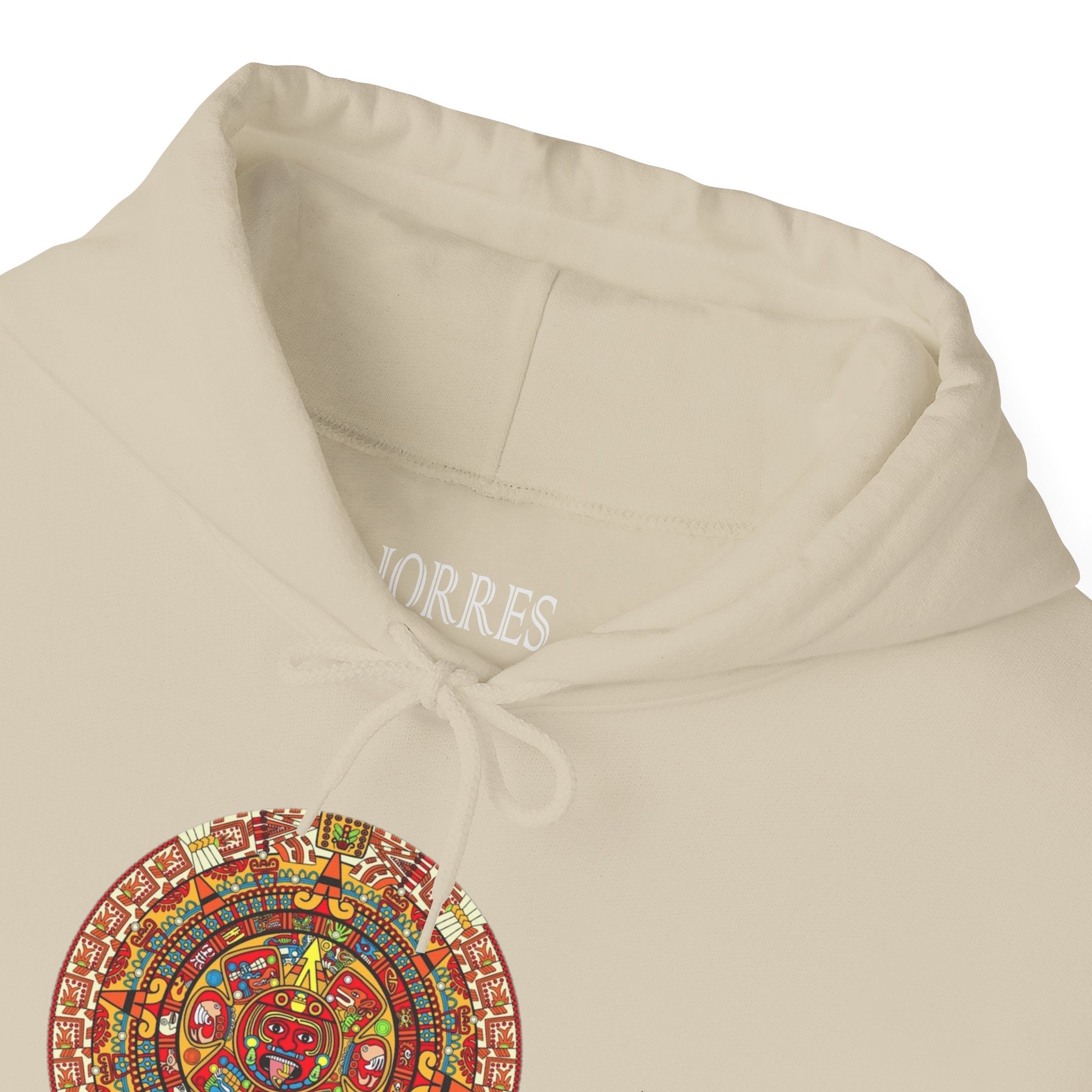 Aztec Calendar Hoodie — Vibrant Mayan Sun Mandala Sweatshirt