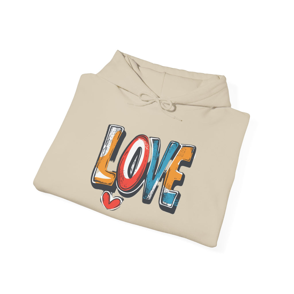 Love Graffiti Hoodie — Colorful Street Art Pullover