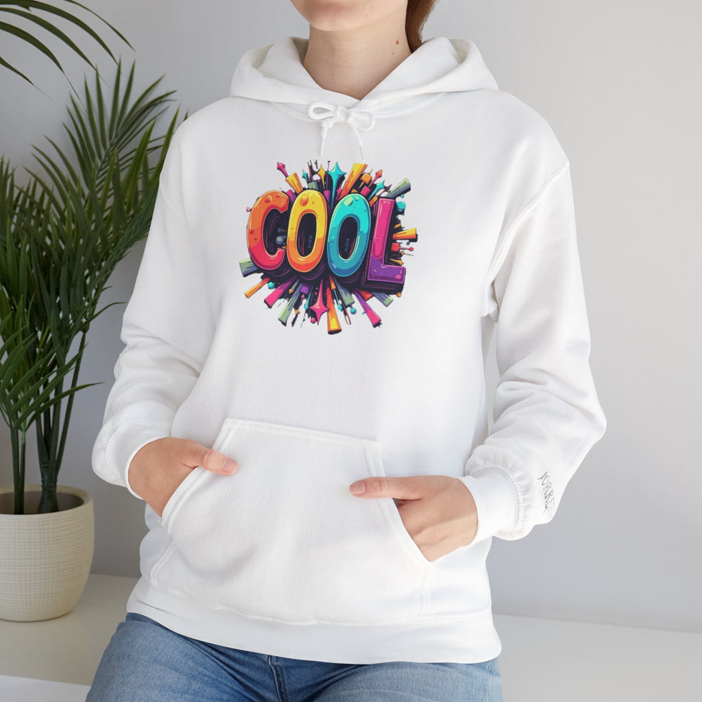 Cool Color Burst Hoodie – Graphic "COOL" Pullover