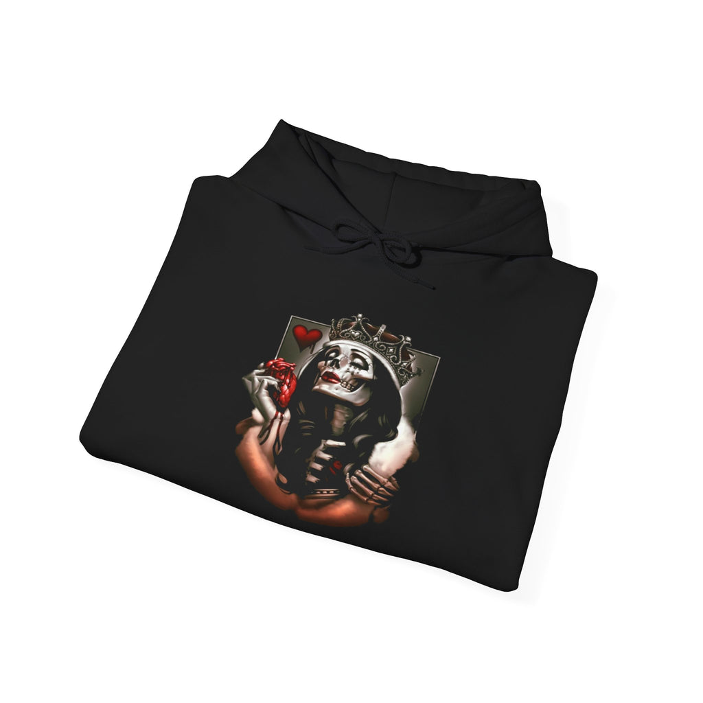 Hoodie — Gothic Skeleton Embrace Graphic Pullover