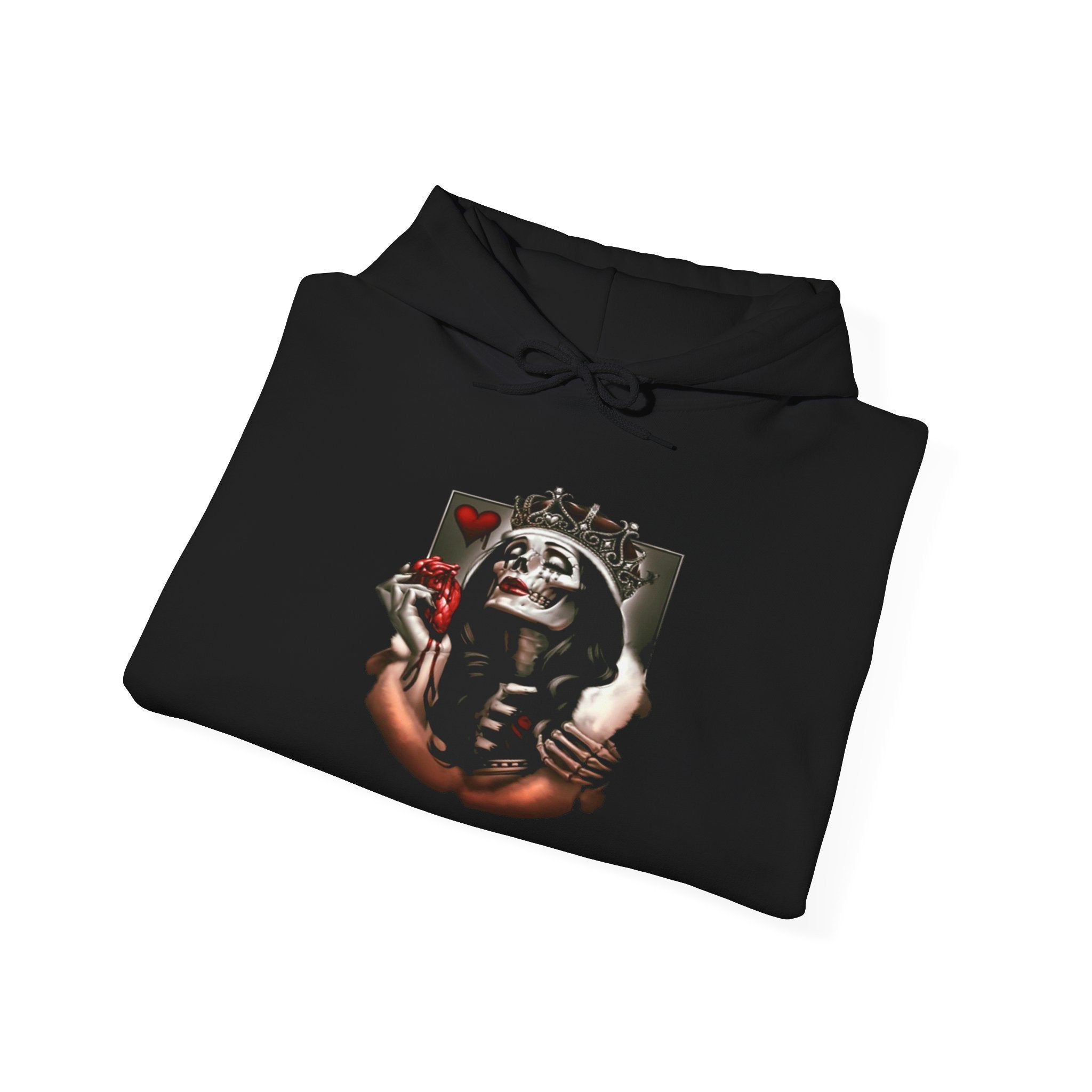 Hoodie — Gothic Skeleton Embrace Graphic Pullover