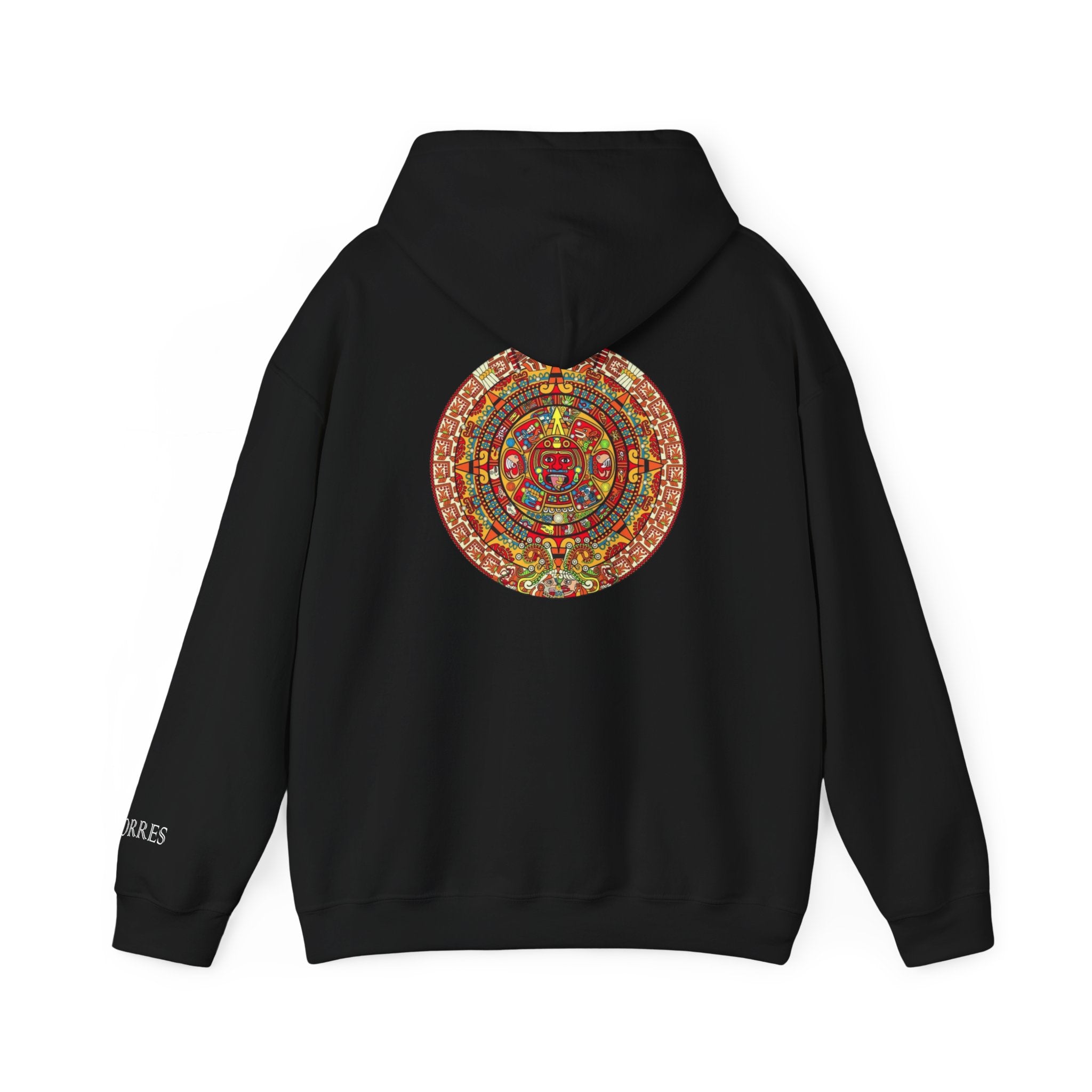 Mandala Circle Hoodie — Colorful Spiritual Symbol Back Print