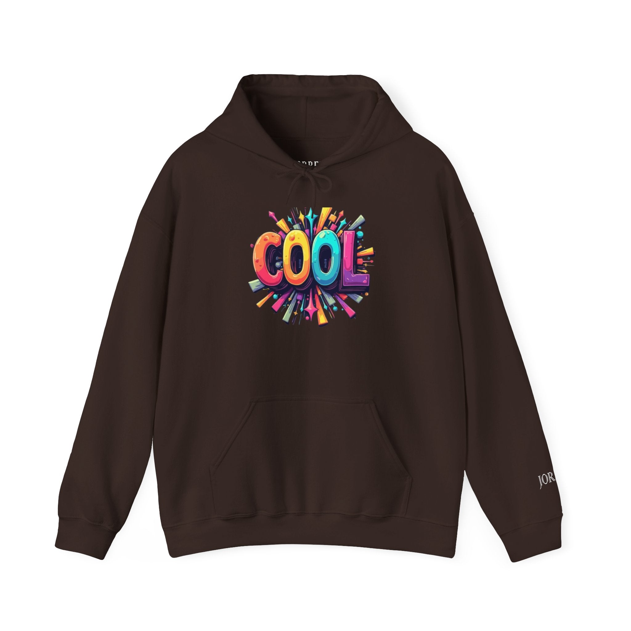 Cool Color Burst Hoodie – Graphic "COOL" Pullover