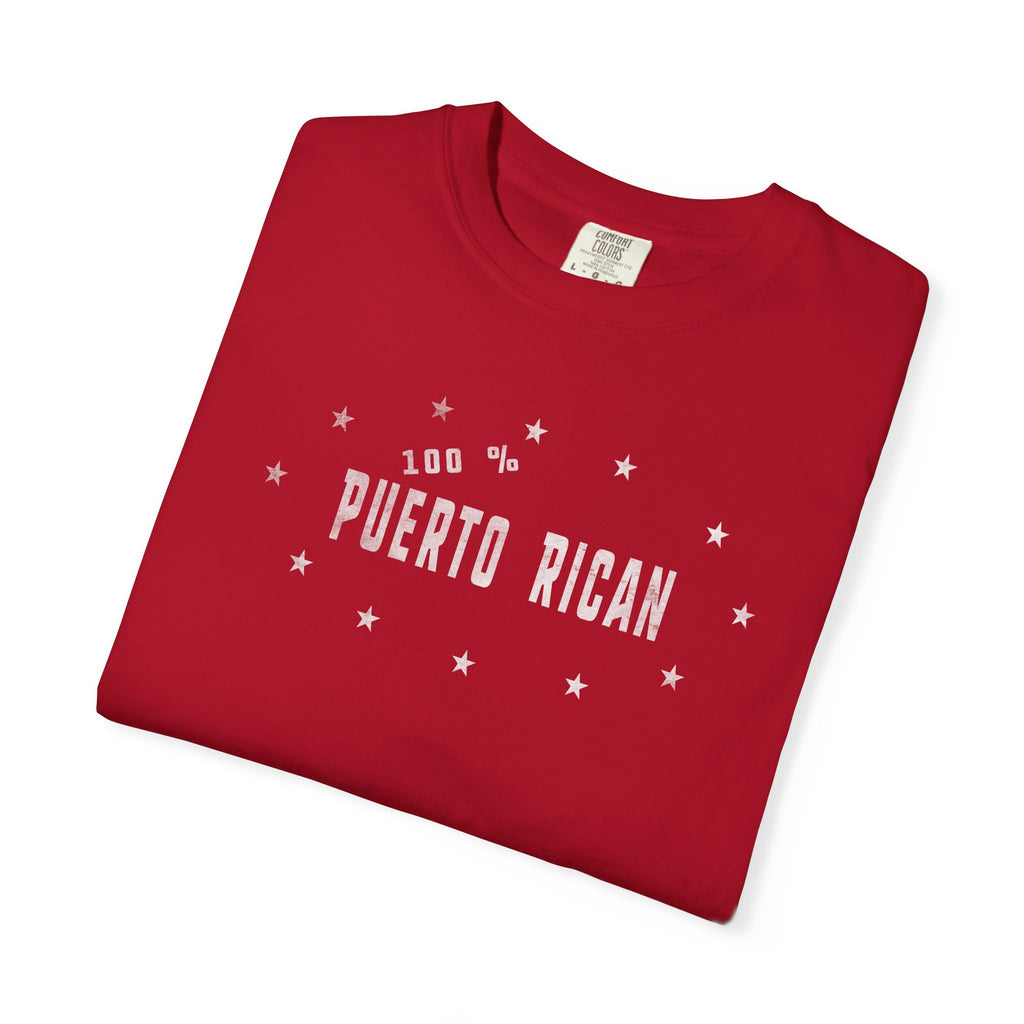 Puerto Rican Vintage Tee — "I Am Puerto Rican" Garment-Dyed T‑Shirt