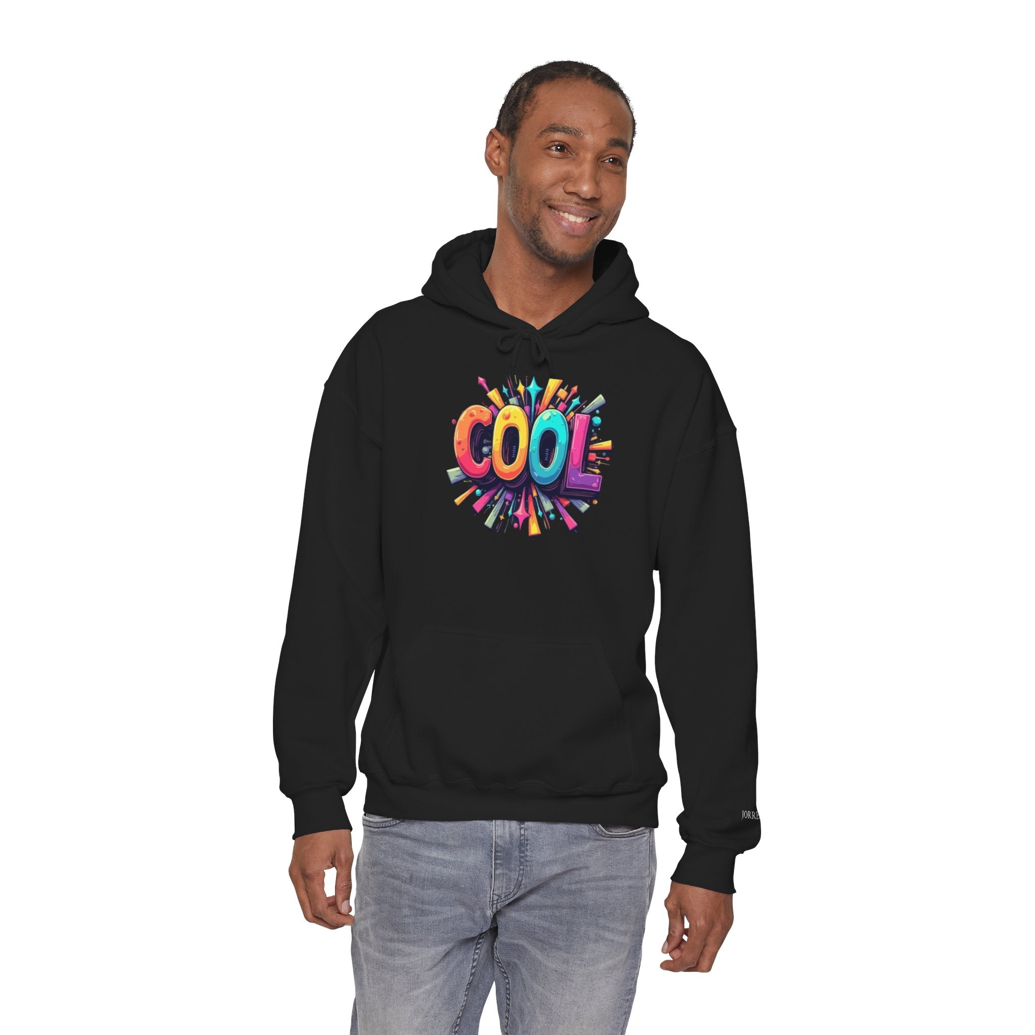 Cool Color Burst Hoodie – Graphic "COOL" Pullover