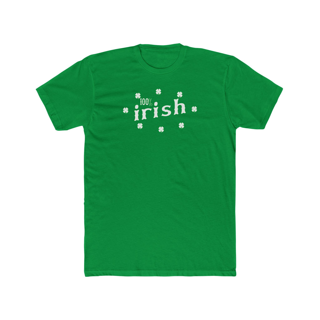 100% Irish Shamrock T-Shirt — St. Patrick’s Day Green Tee