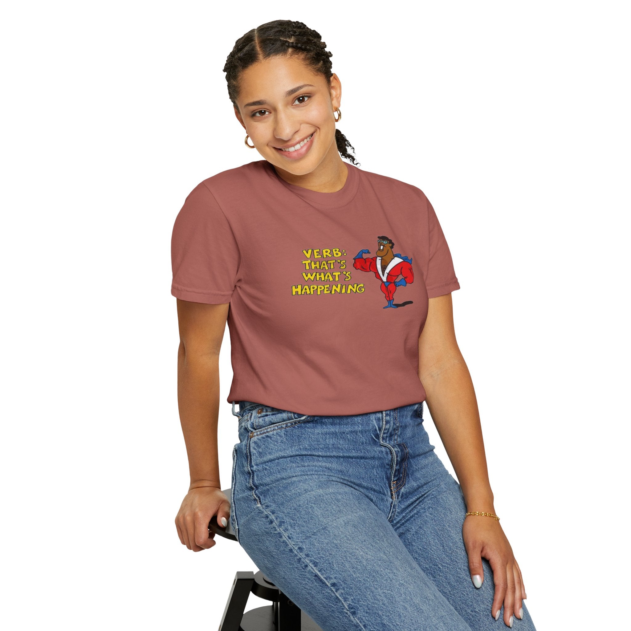 Retro Surf Skate T-Shirt — "Wirra Wirra What’s Happening" Graphic