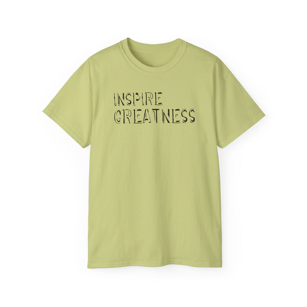 Inspire Greatness Cotton Tee — Motivational Graphic Shirt
