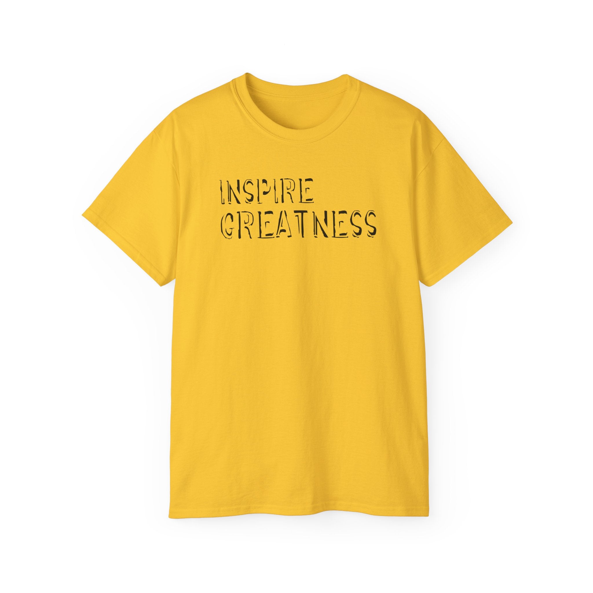 Inspire Greatness Cotton Tee — Motivational Graphic Shirt