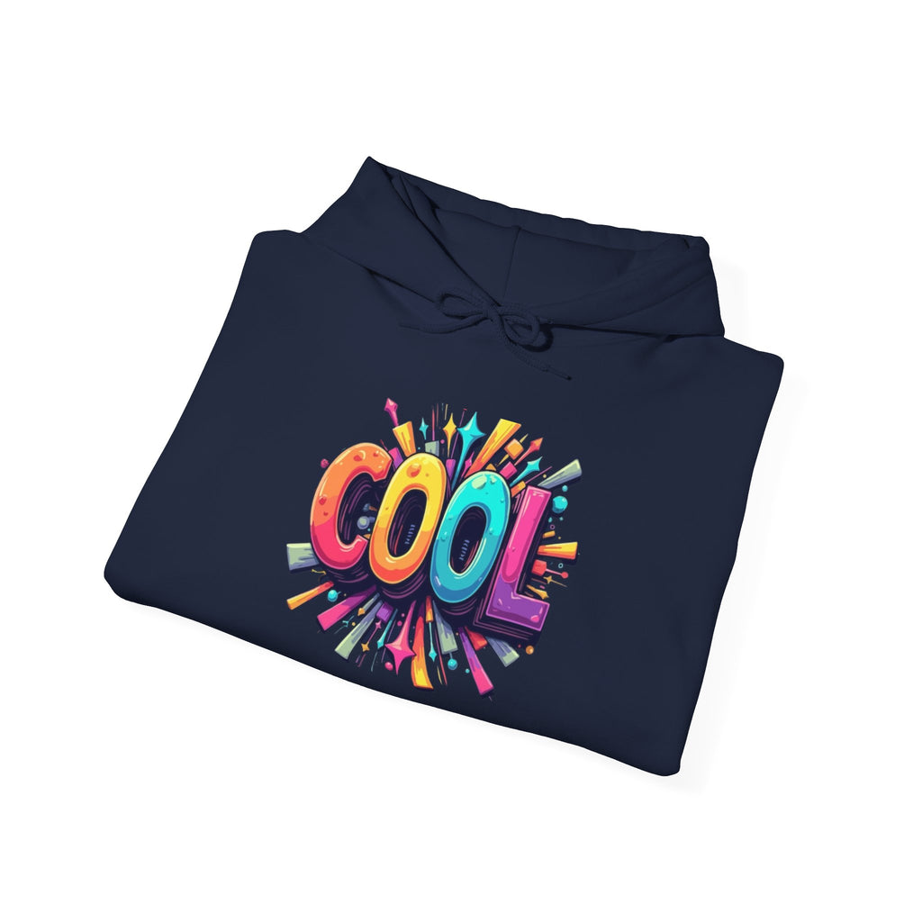 Cool Color Burst Hoodie – Graphic "COOL" Pullover
