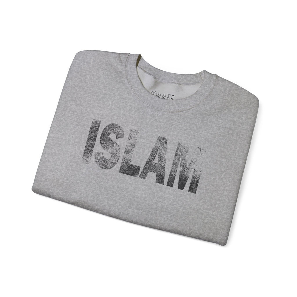 Islam Distressed Crewneck Sweatshirt — Minimal Faith Graphic Pullover
