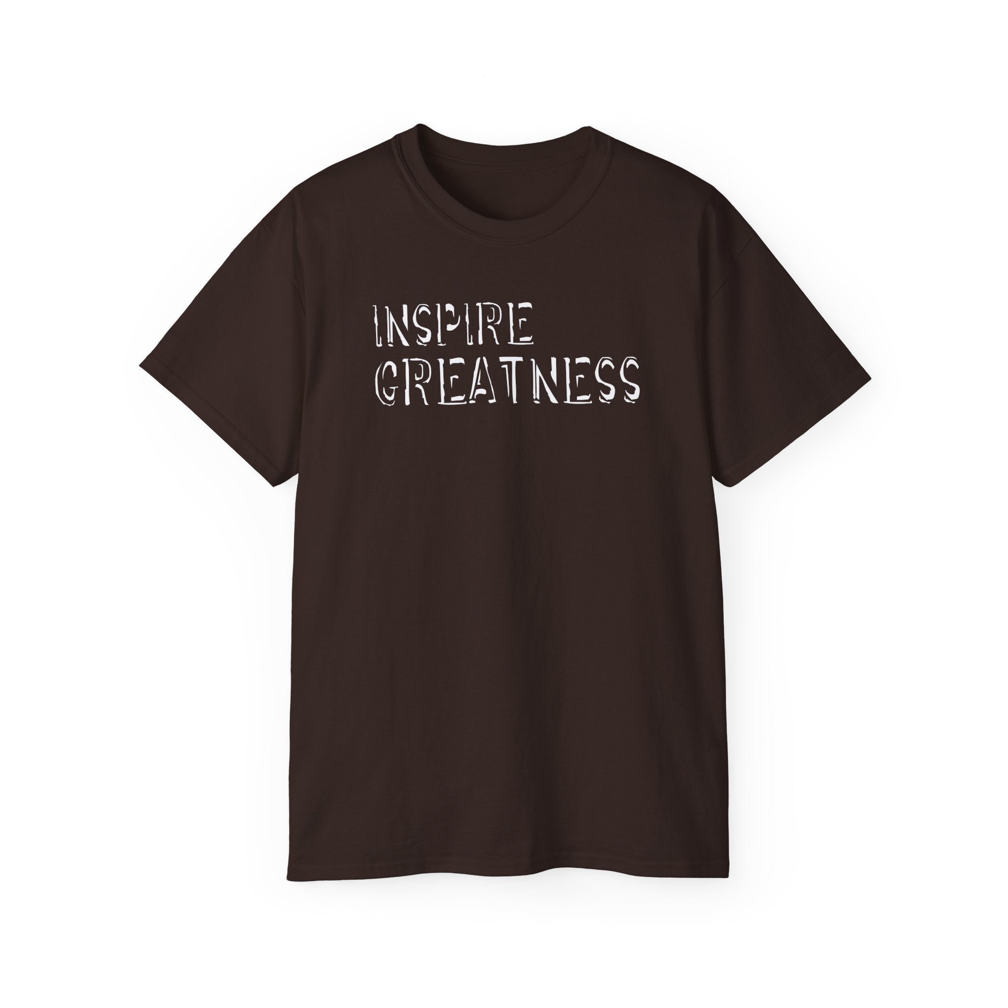 Inspire Greatness Cotton Tee — Motivational Graphic Shirt