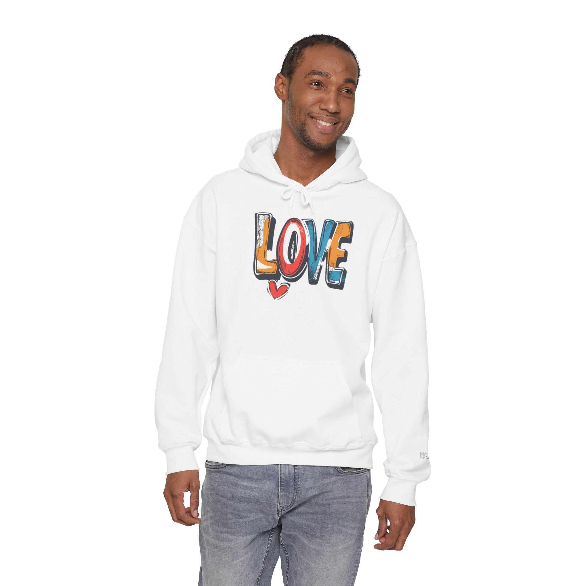 Love Graffiti Hoodie — Colorful Street Art Pullover