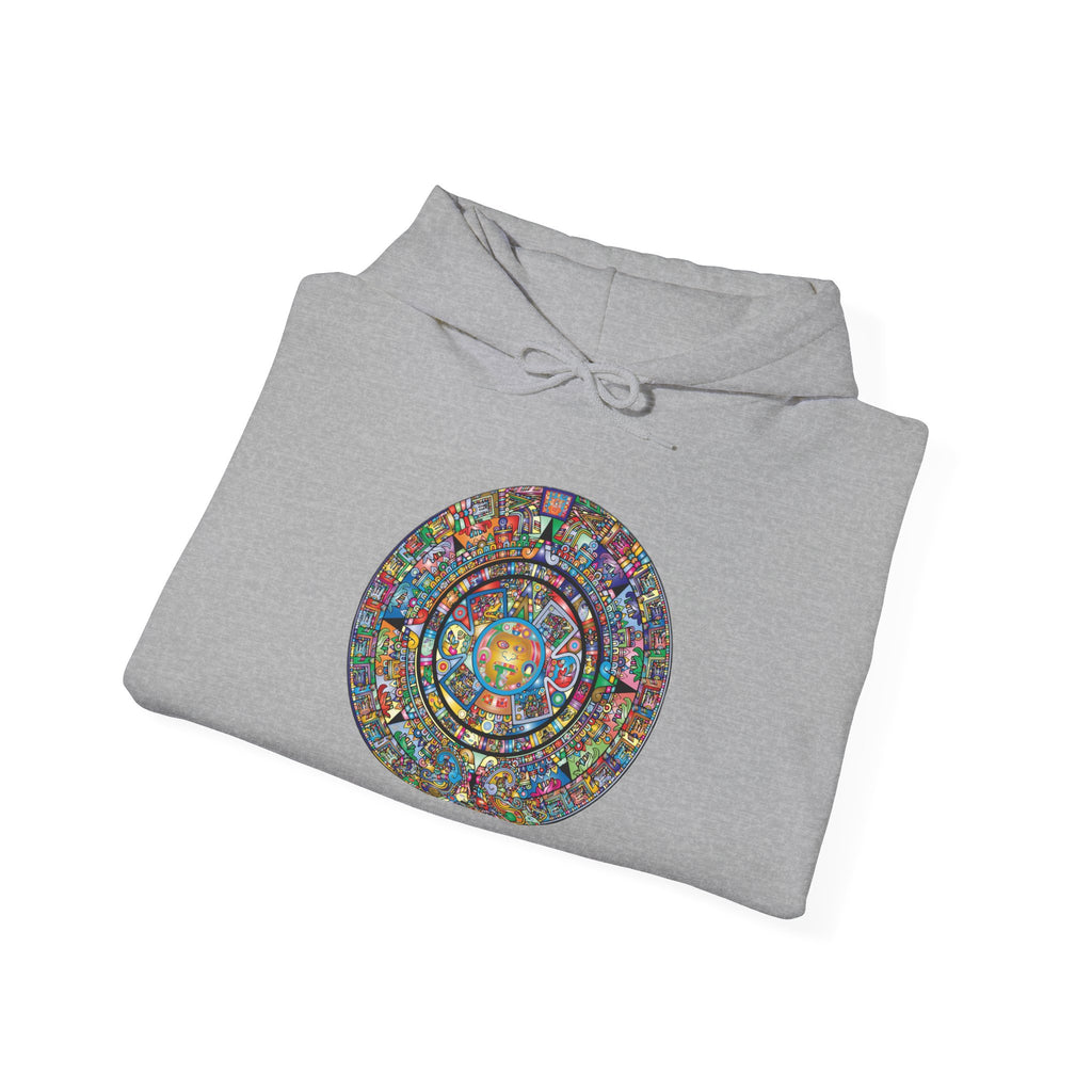 Hoodie — Colorful Psychedelic Mandala Circle Graphic