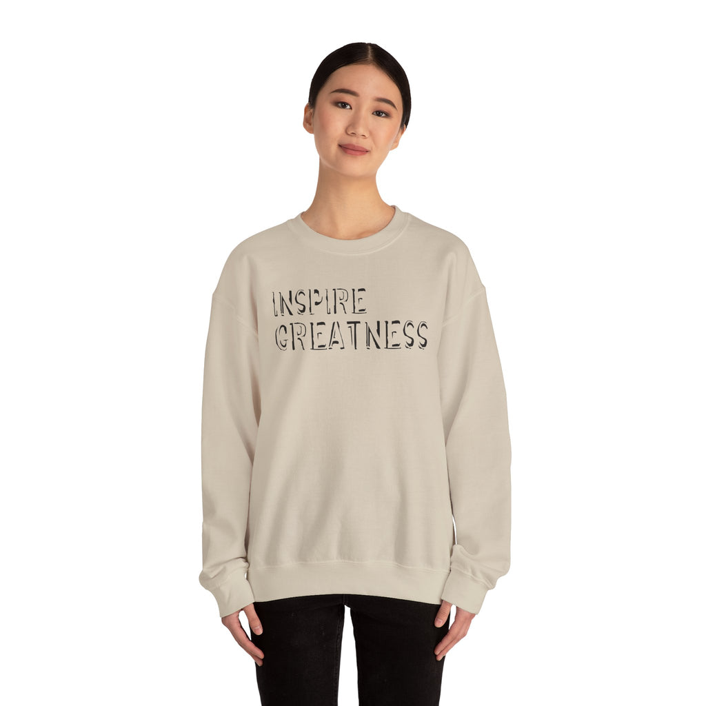 Inspire Greatness Sweatshirt — Motivational Crewneck