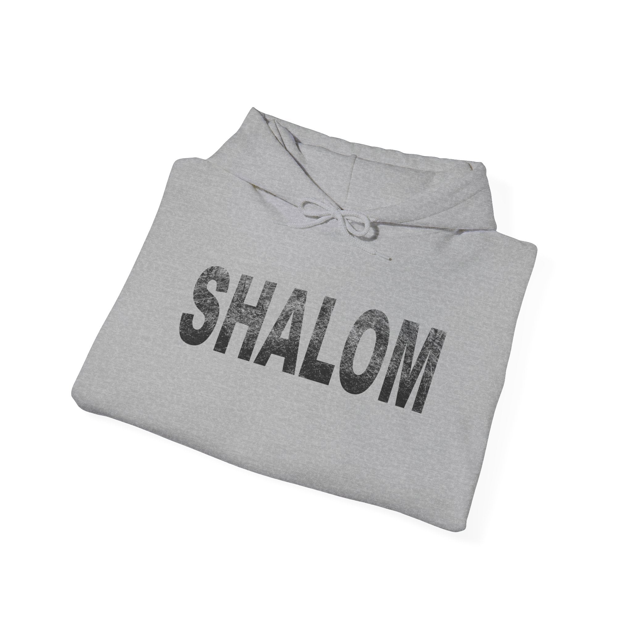 Shalom Hoodie — Cozy Hebrew Greeting Sweatshirt