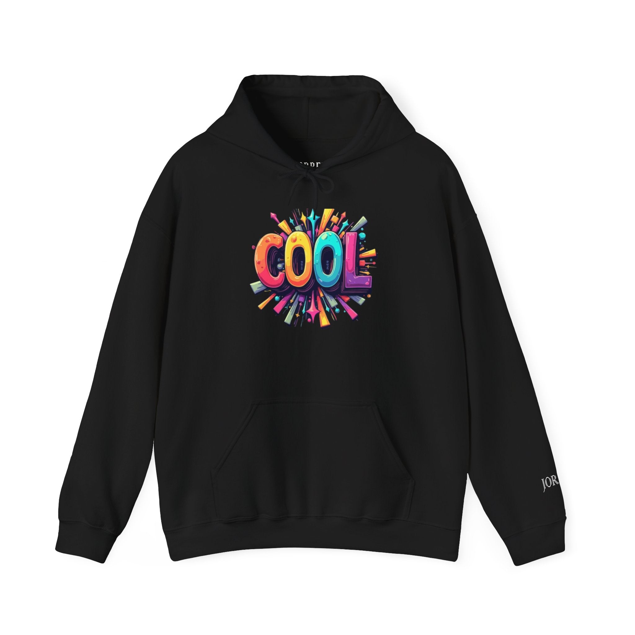 Cool Color Burst Hoodie – Graphic "COOL" Pullover