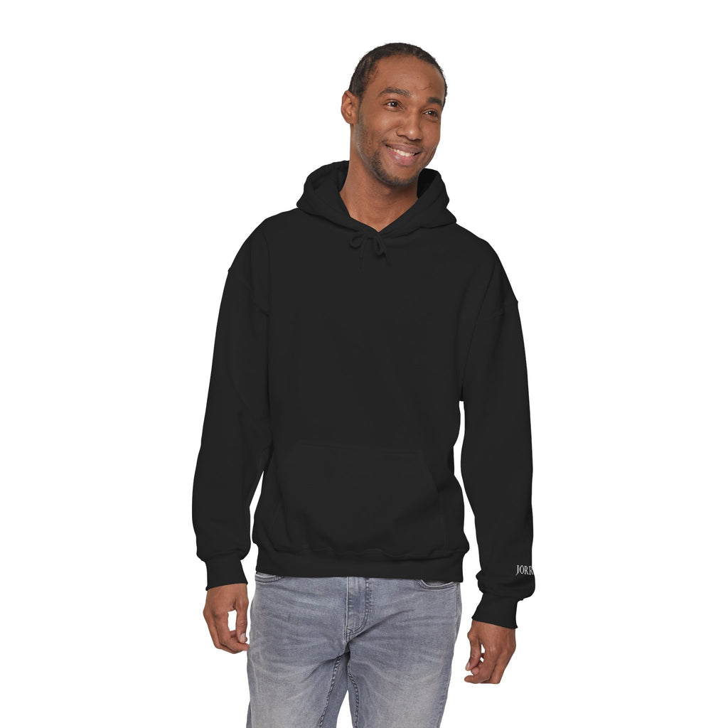 Hoodie — Minimal Black Jorres Sleeve Logo Hooded Sweatshirt