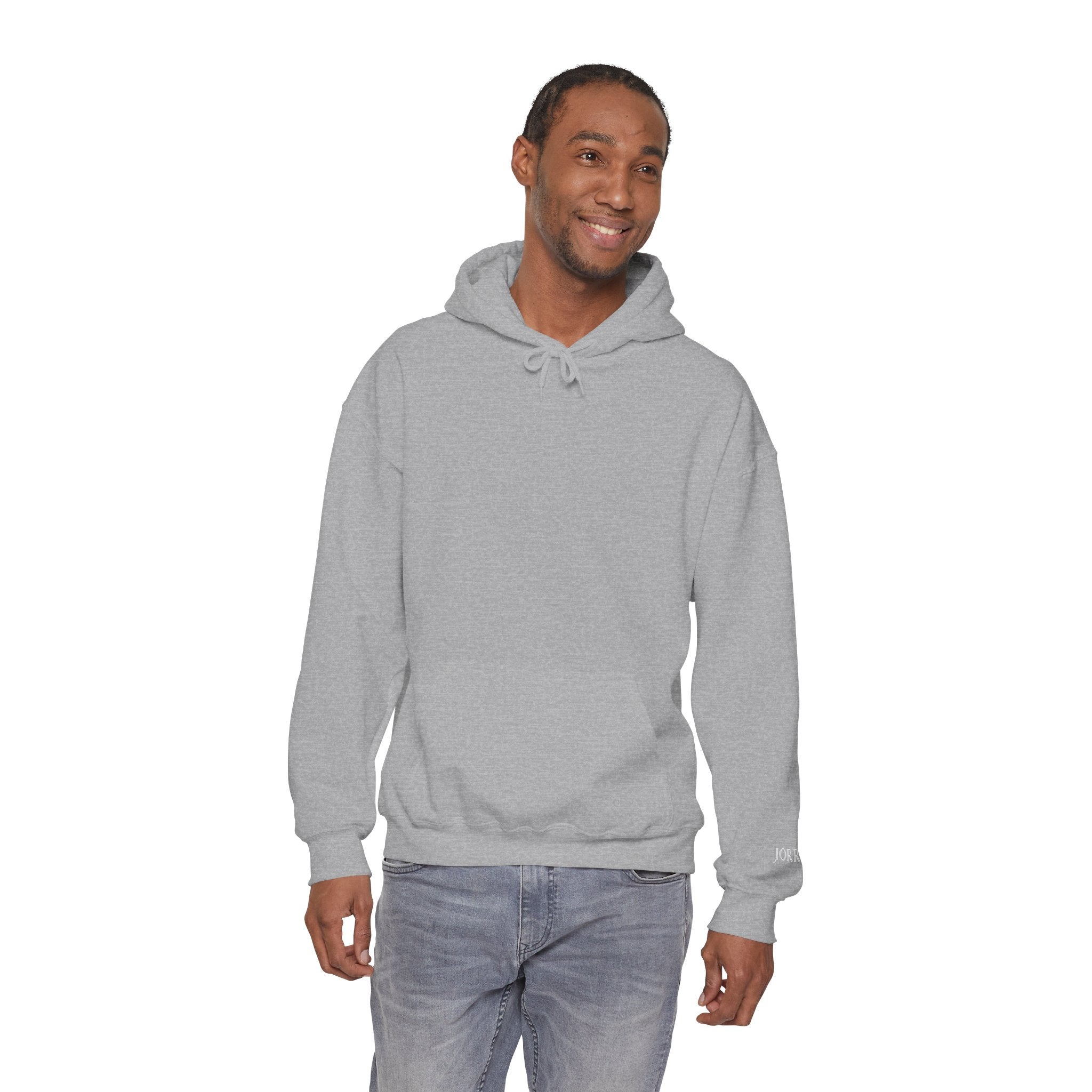 Hoodie — Minimal Black Jorres Sleeve Logo Hooded Sweatshirt