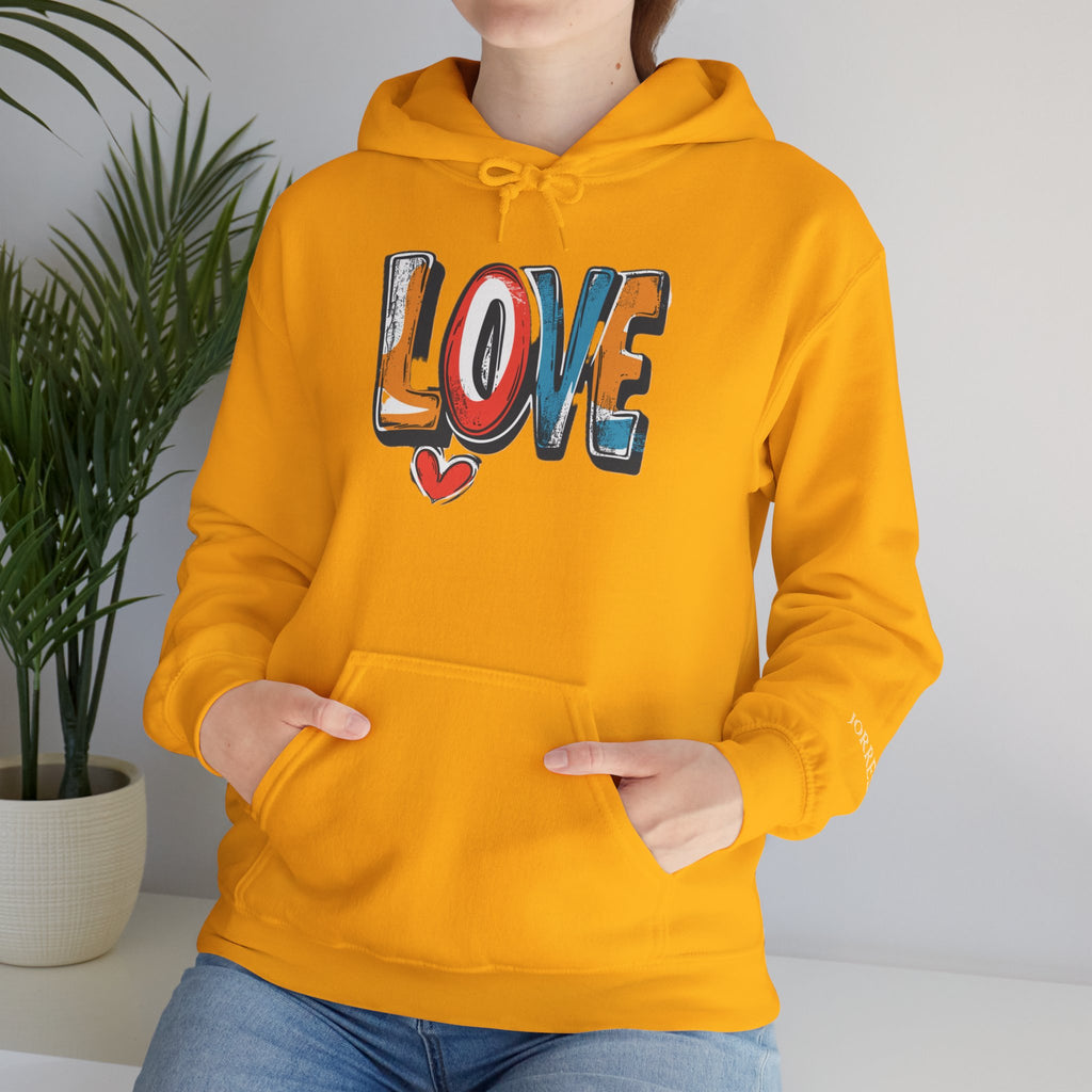 Love Graffiti Hoodie — Colorful Street Art Pullover