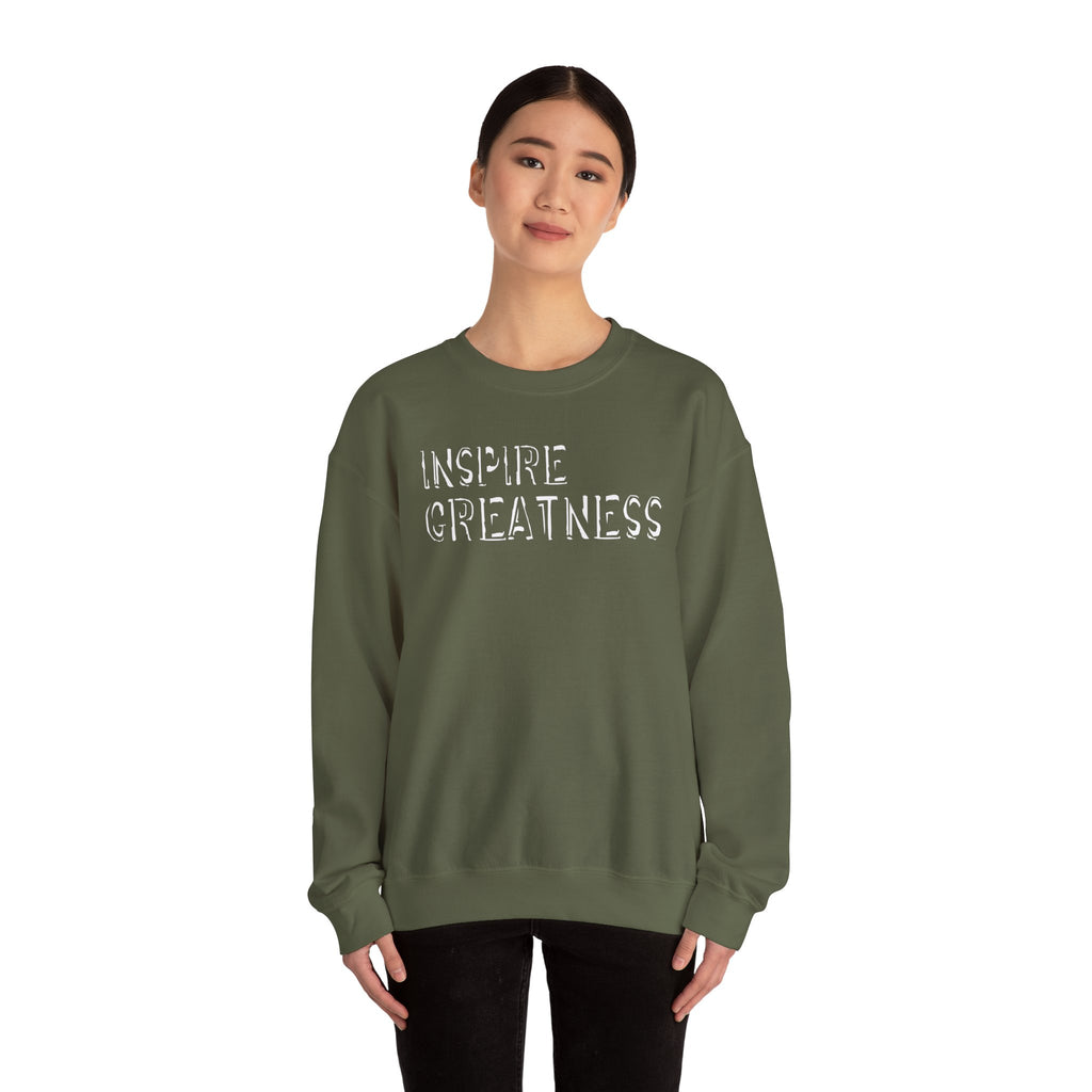Inspire Greatness Sweatshirt — Motivational Crewneck