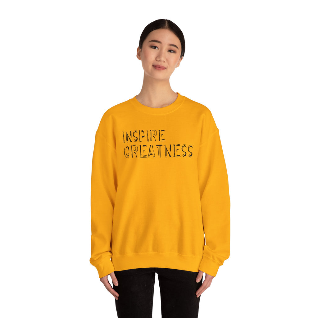 Inspire Greatness Sweatshirt — Motivational Crewneck