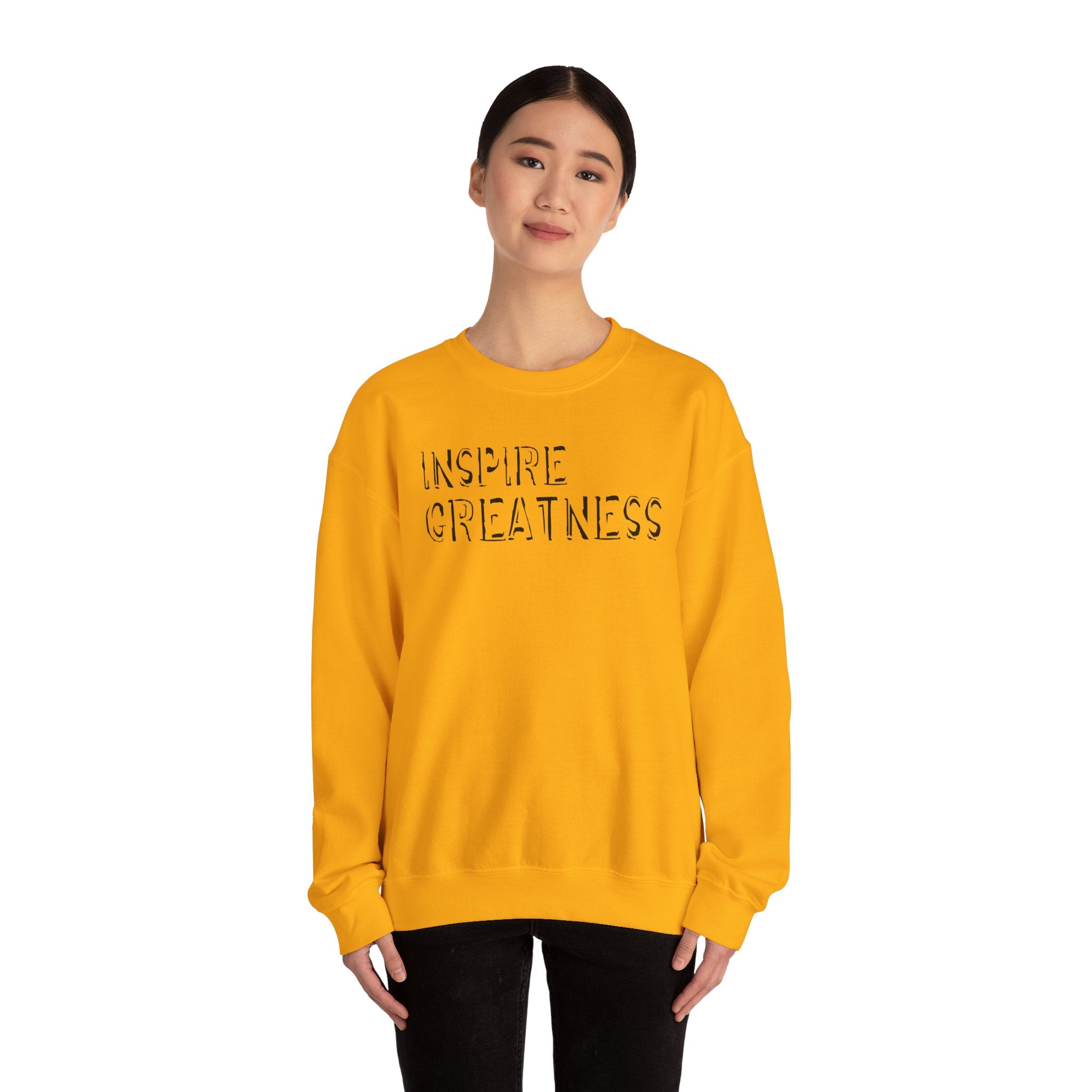 Inspire Greatness Sweatshirt — Motivational Crewneck