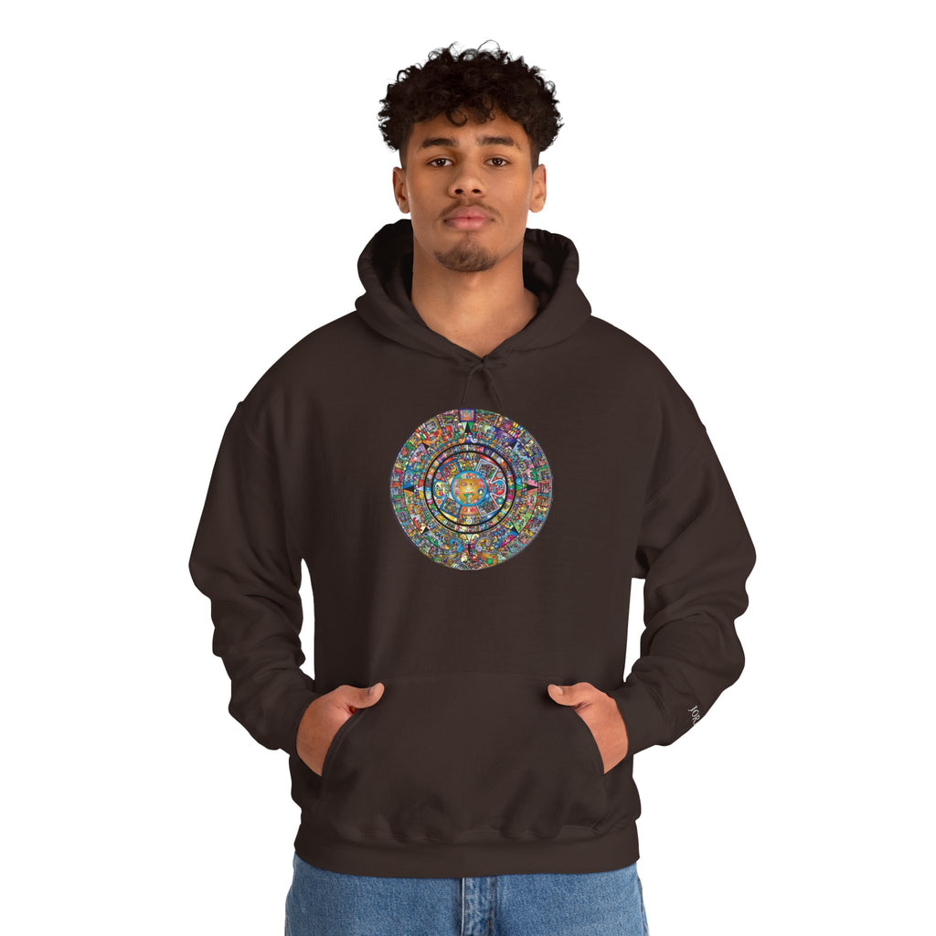 Mystic Mandala Hoodie — Colorful Spiritual Circle Graphic