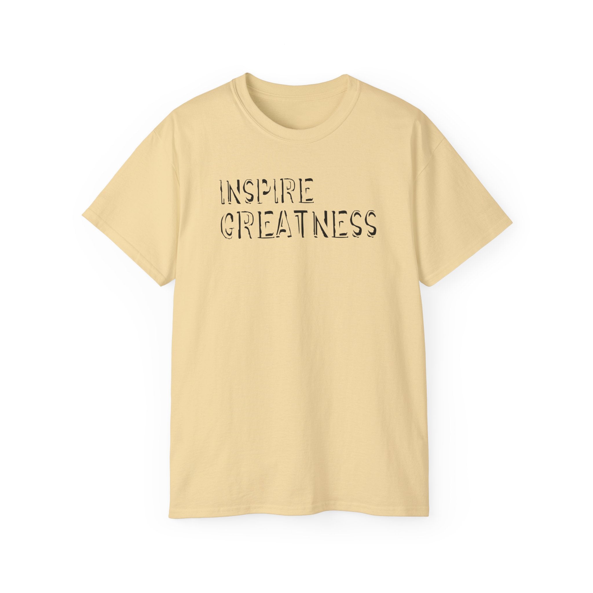 Inspire Greatness Cotton Tee — Motivational Graphic Shirt