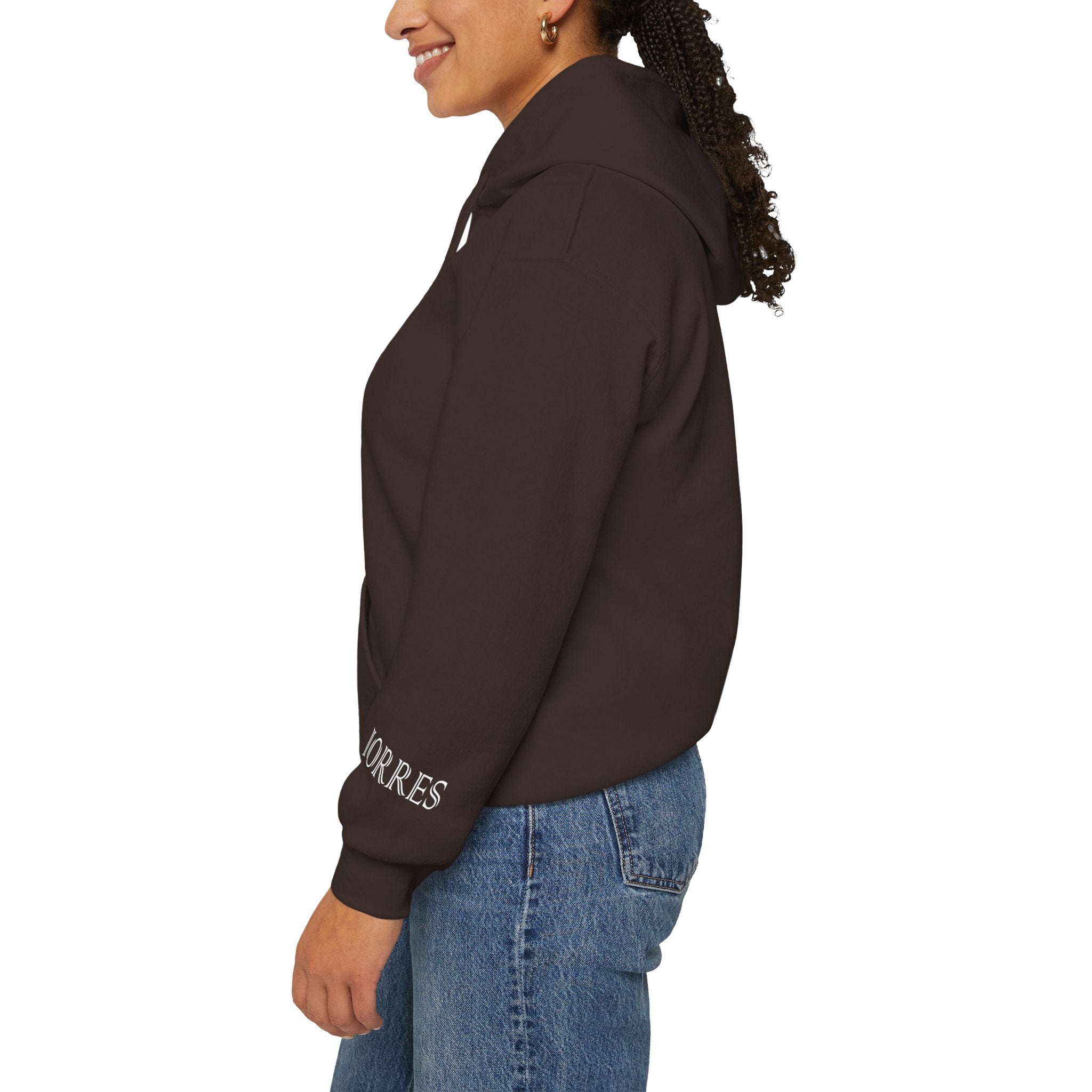 Hoodie — Minimal Black Jorres Sleeve Logo Hooded Sweatshirt