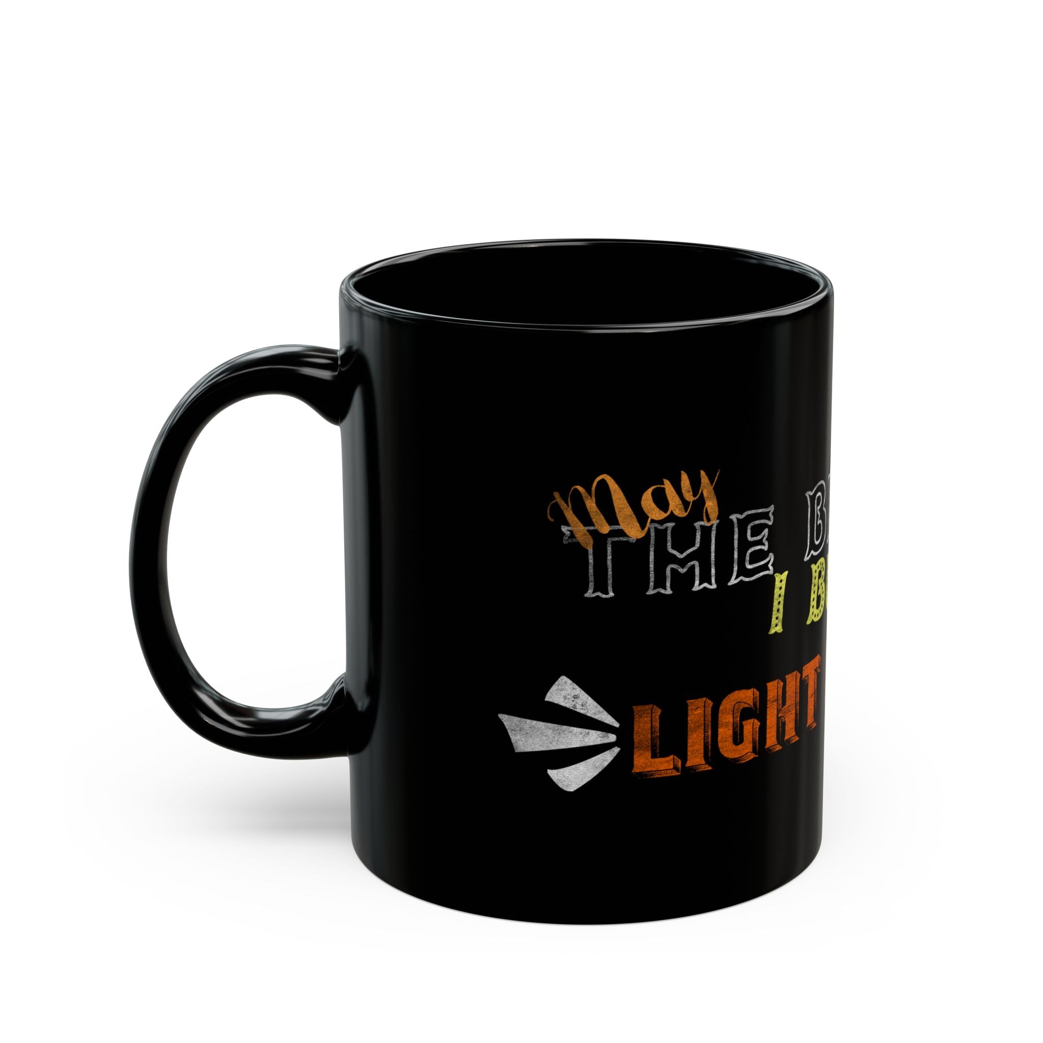 Black Mug — 'If I Burn the Bridges I Walked, I Might Walk My Way' Bold Typography Coffee Cup