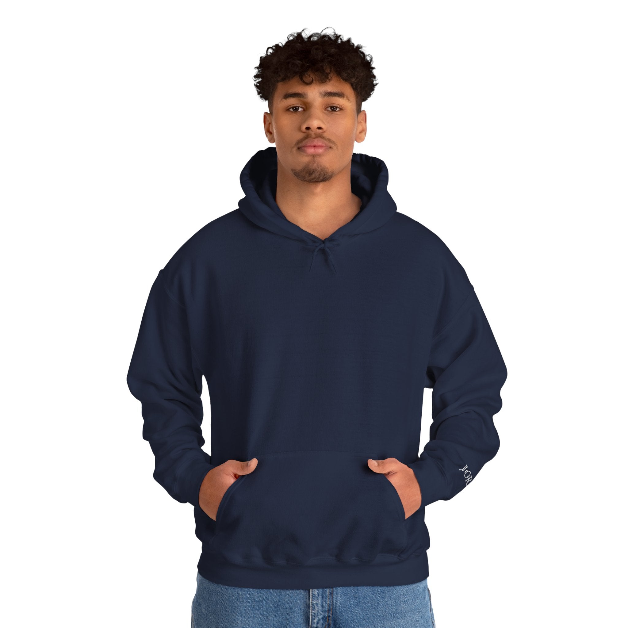 Hoodie — Minimal Black Jorres Sleeve Logo Hooded Sweatshirt