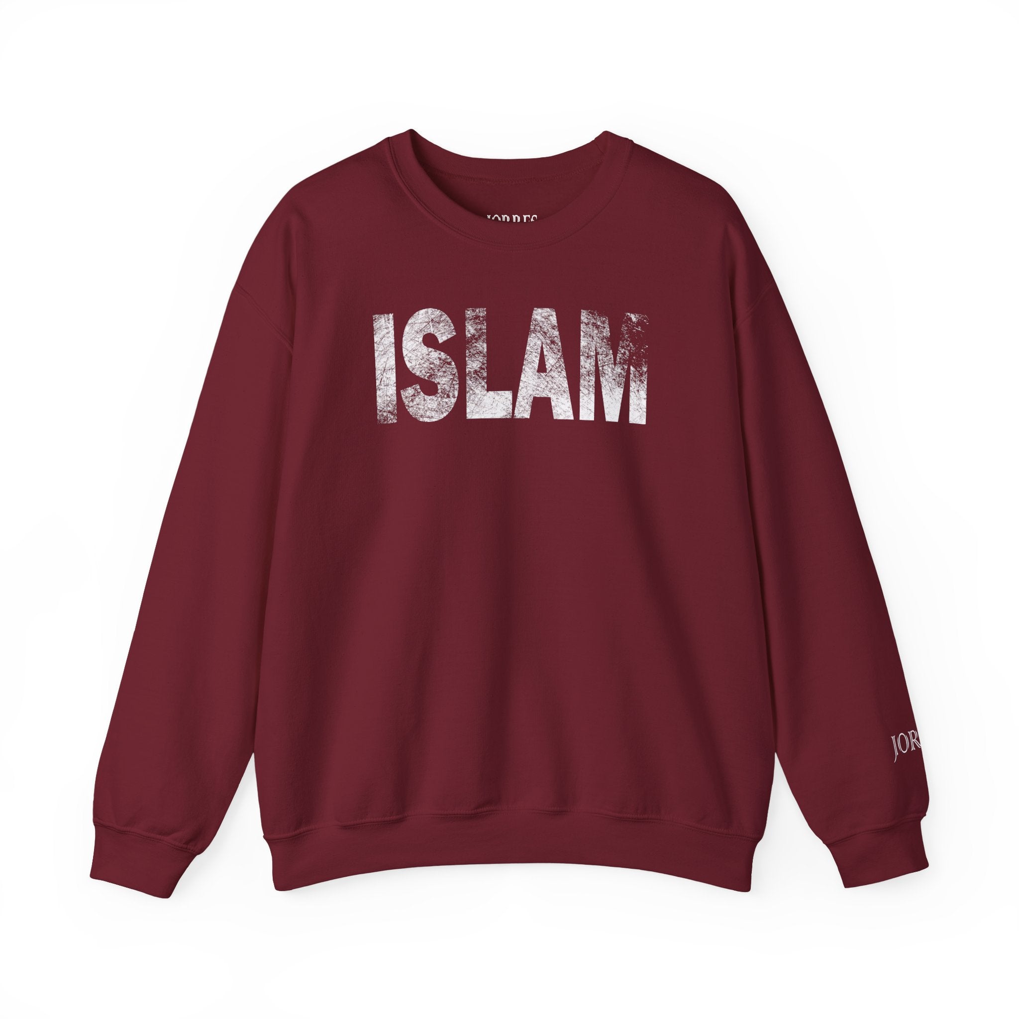 Islam Distressed Crewneck Sweatshirt — Minimal Faith Graphic Pullover