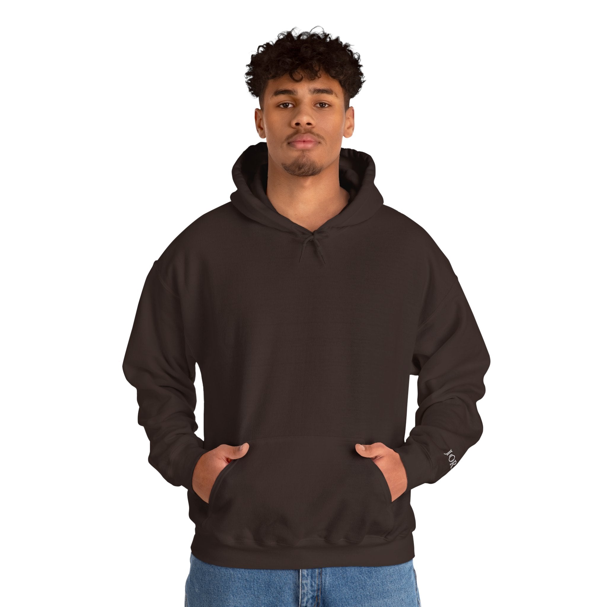 Hoodie — Minimal Black Jorres Sleeve Logo Hooded Sweatshirt