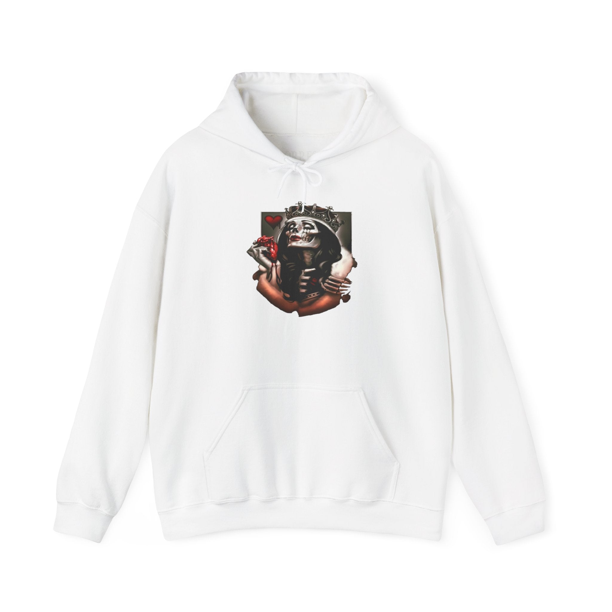 Hoodie — Gothic Skeleton Embrace Graphic Pullover