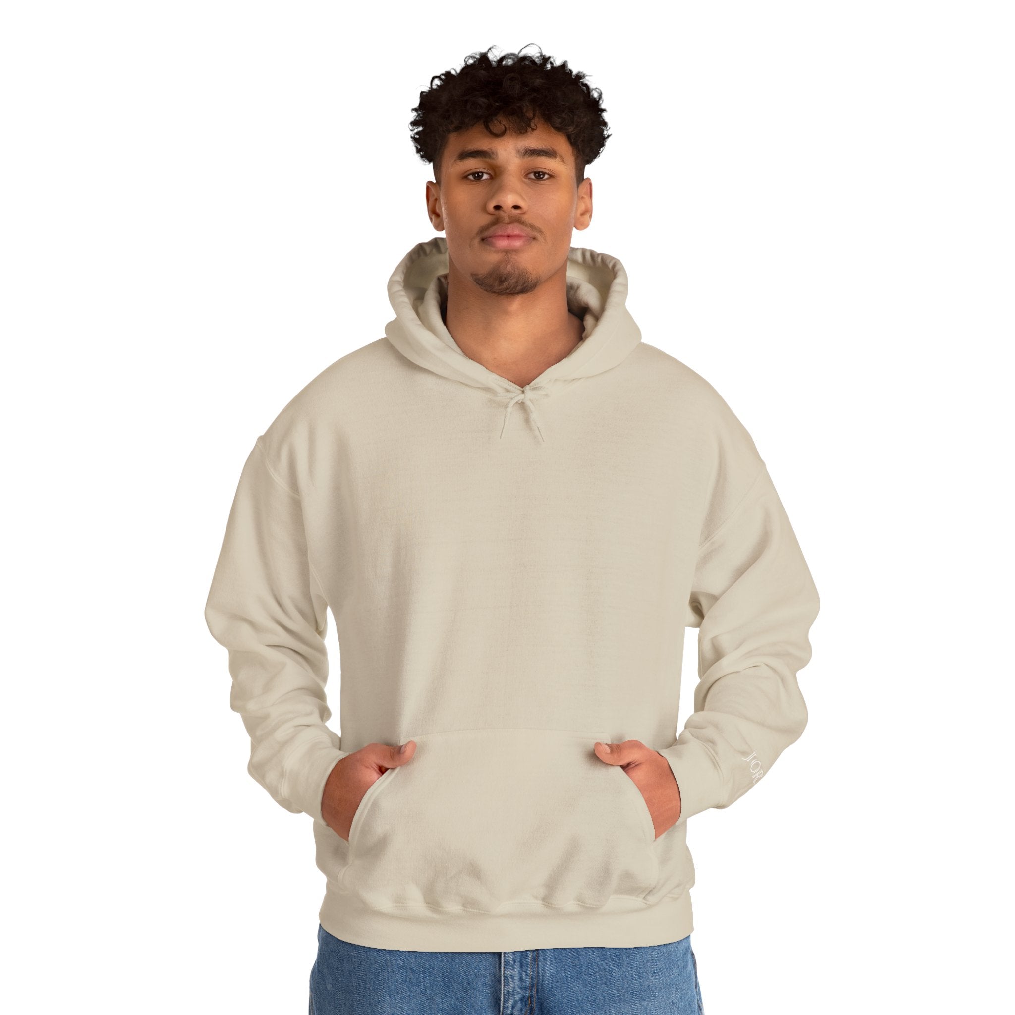 Hoodie — Minimal Black Jorres Sleeve Logo Hooded Sweatshirt