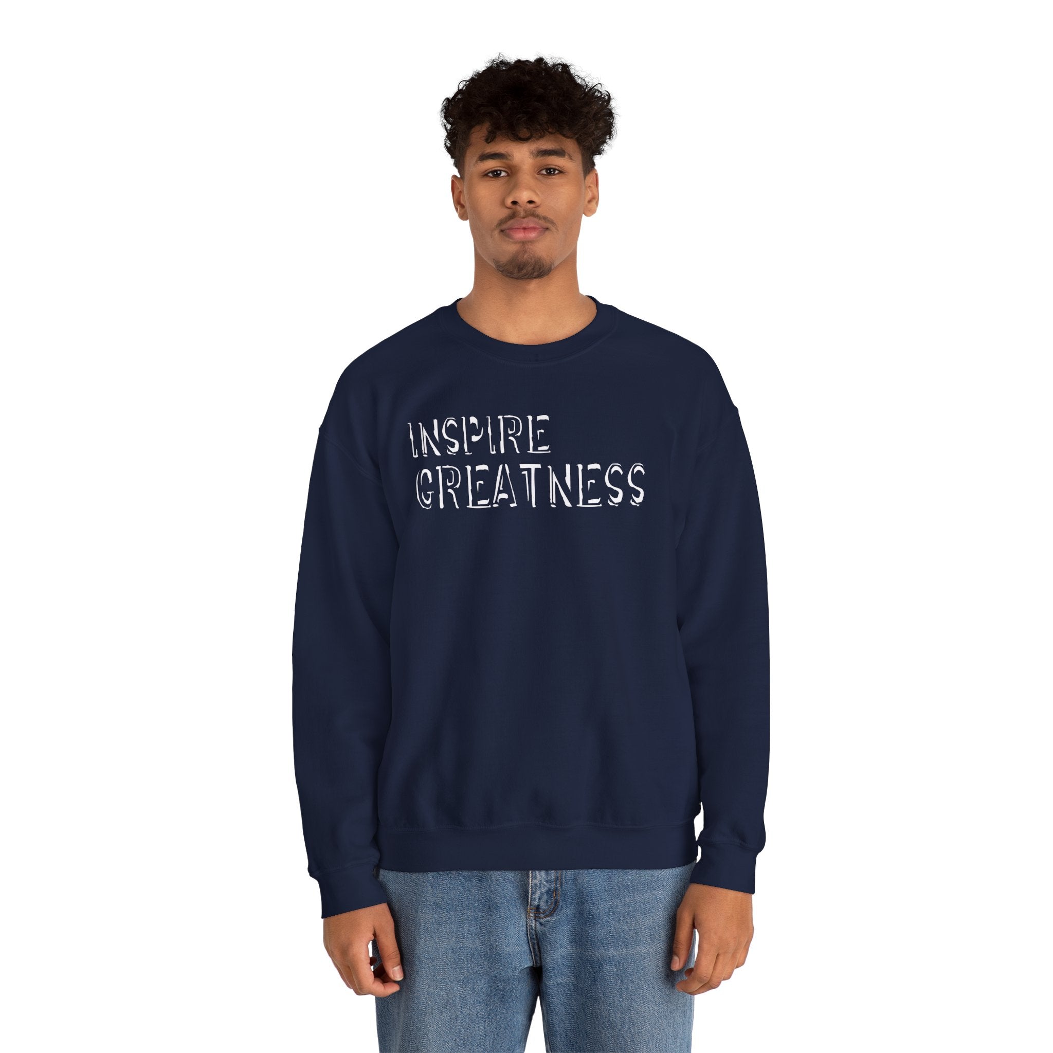 Inspire Greatness Sweatshirt — Motivational Crewneck