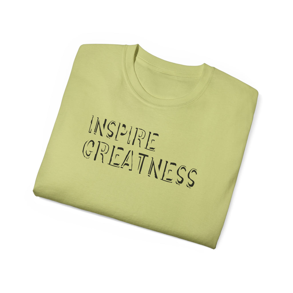 Inspire Greatness Cotton Tee — Motivational Graphic Shirt