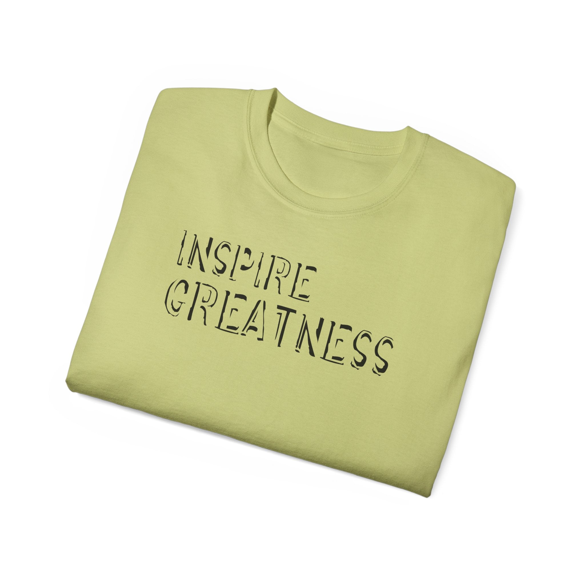 Inspire Greatness Cotton Tee — Motivational Graphic Shirt