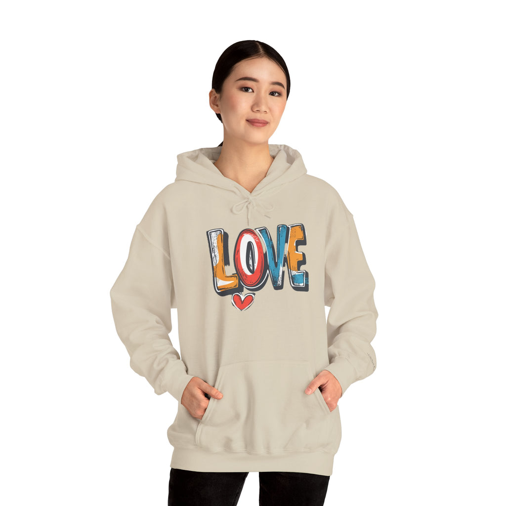 Love Graffiti Hoodie — Colorful Street Art Pullover