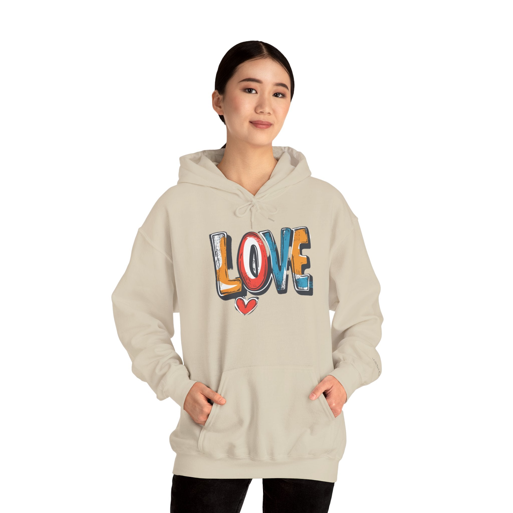 Love Graffiti Hoodie — Colorful Street Art Pullover