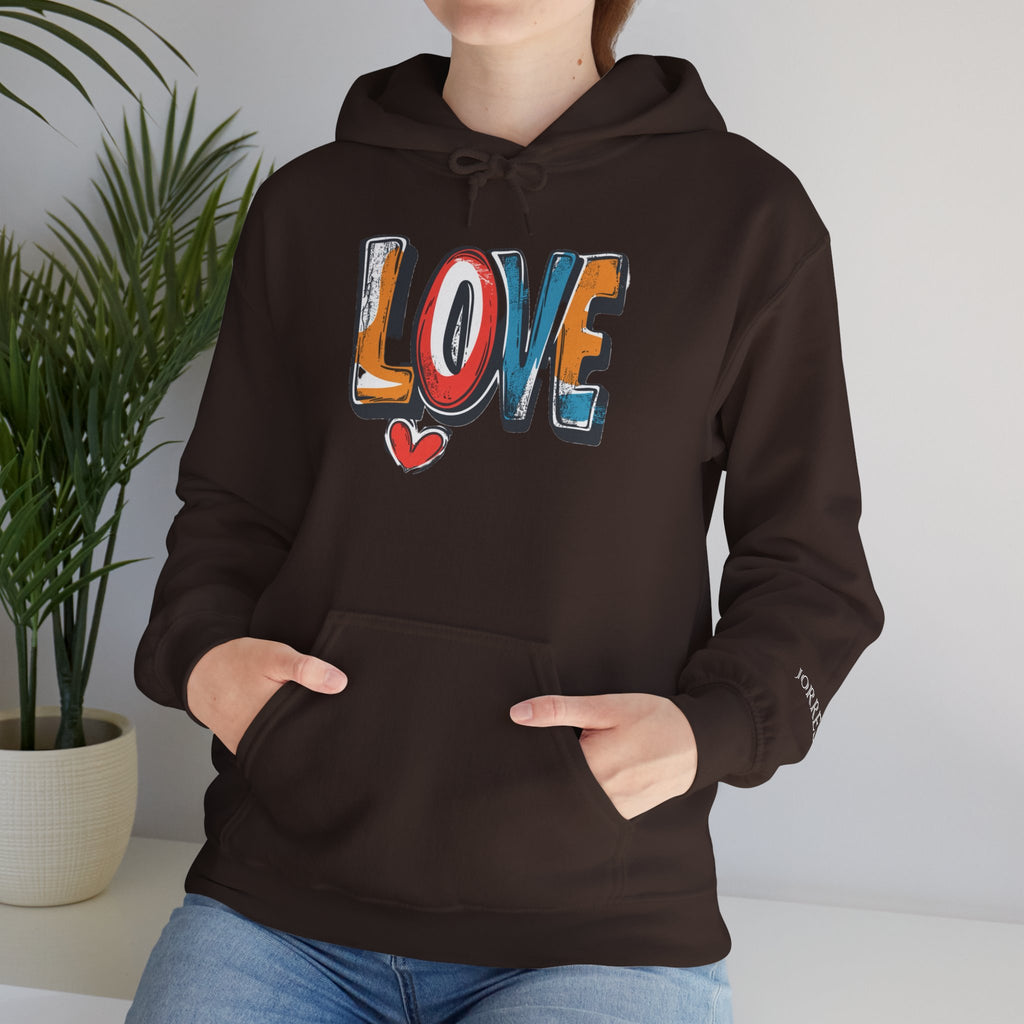 Love Graffiti Hoodie — Colorful Street Art Pullover