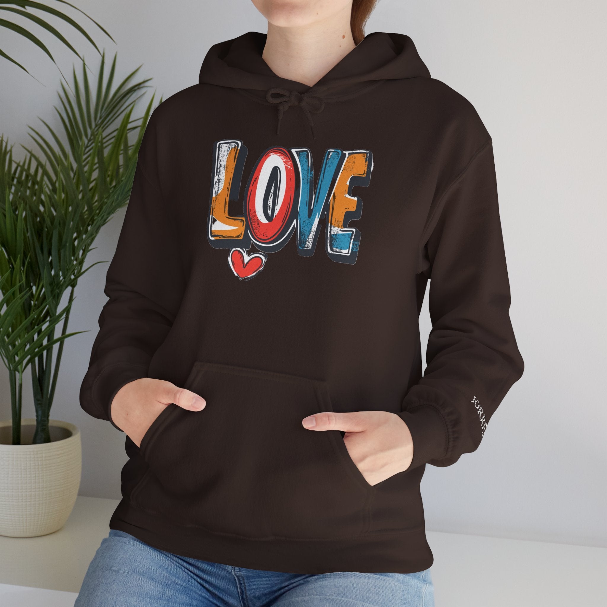 Love Graffiti Hoodie — Colorful Street Art Pullover