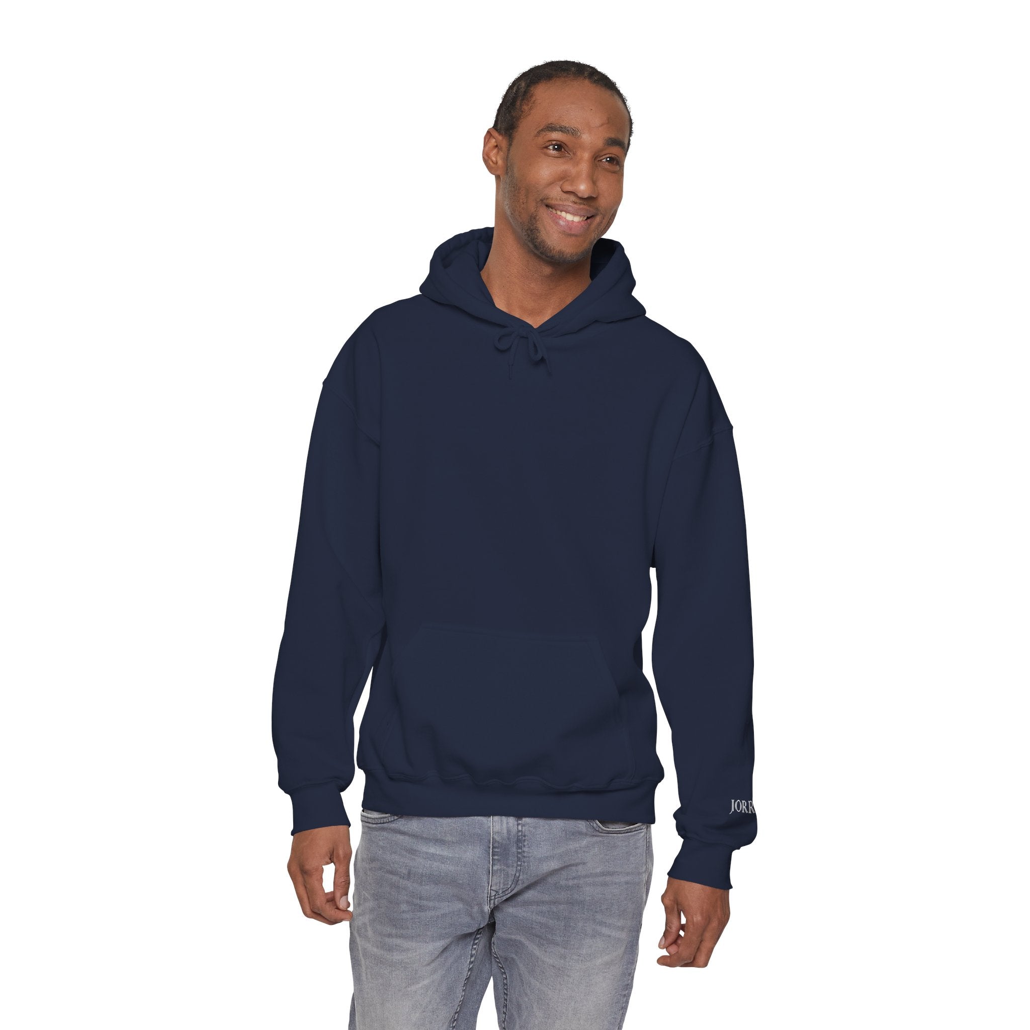 Hoodie — Minimal Black Jorres Sleeve Logo Hooded Sweatshirt