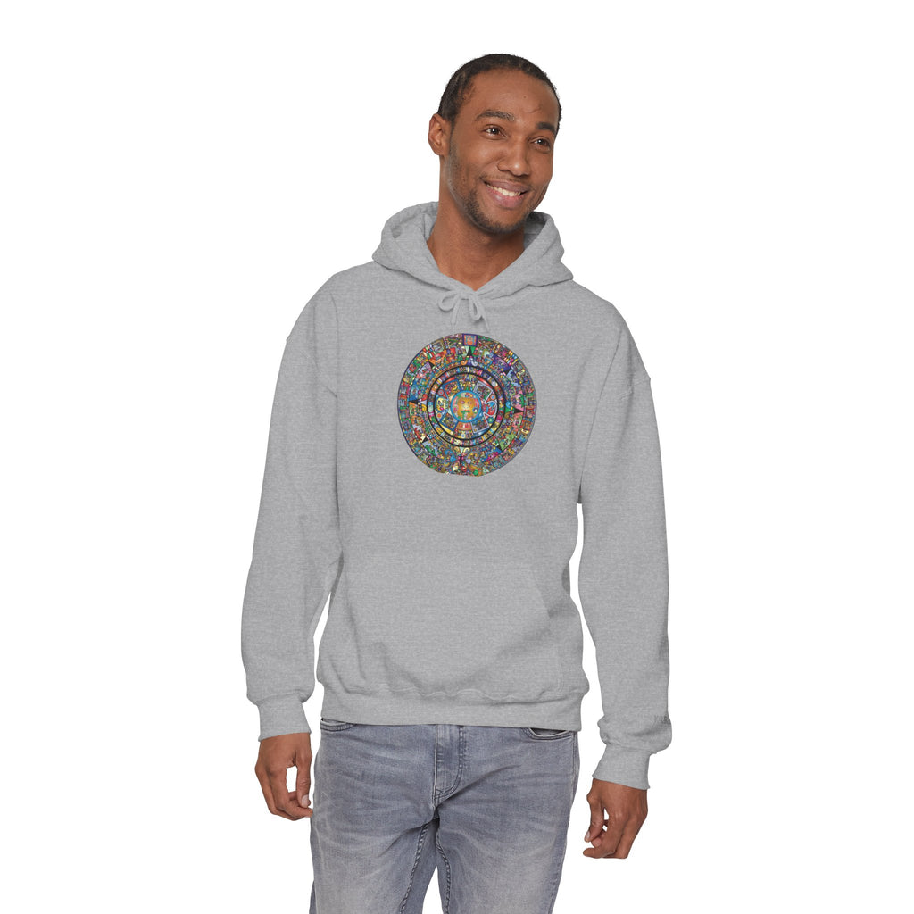 Hoodie — Colorful Psychedelic Mandala Circle Graphic
