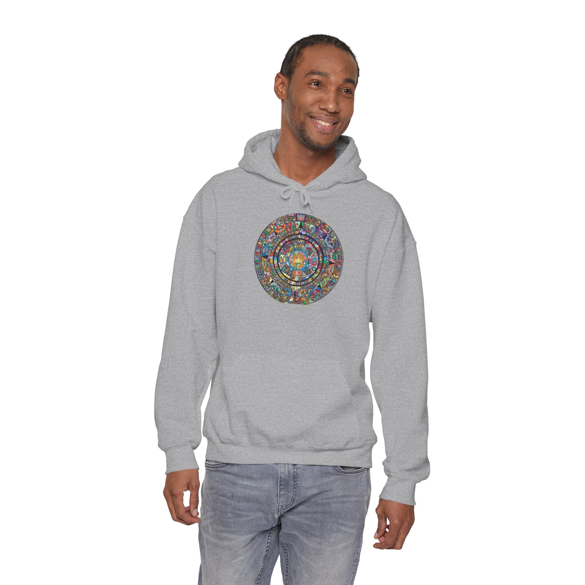 Hoodie — Colorful Psychedelic Mandala Circle Graphic